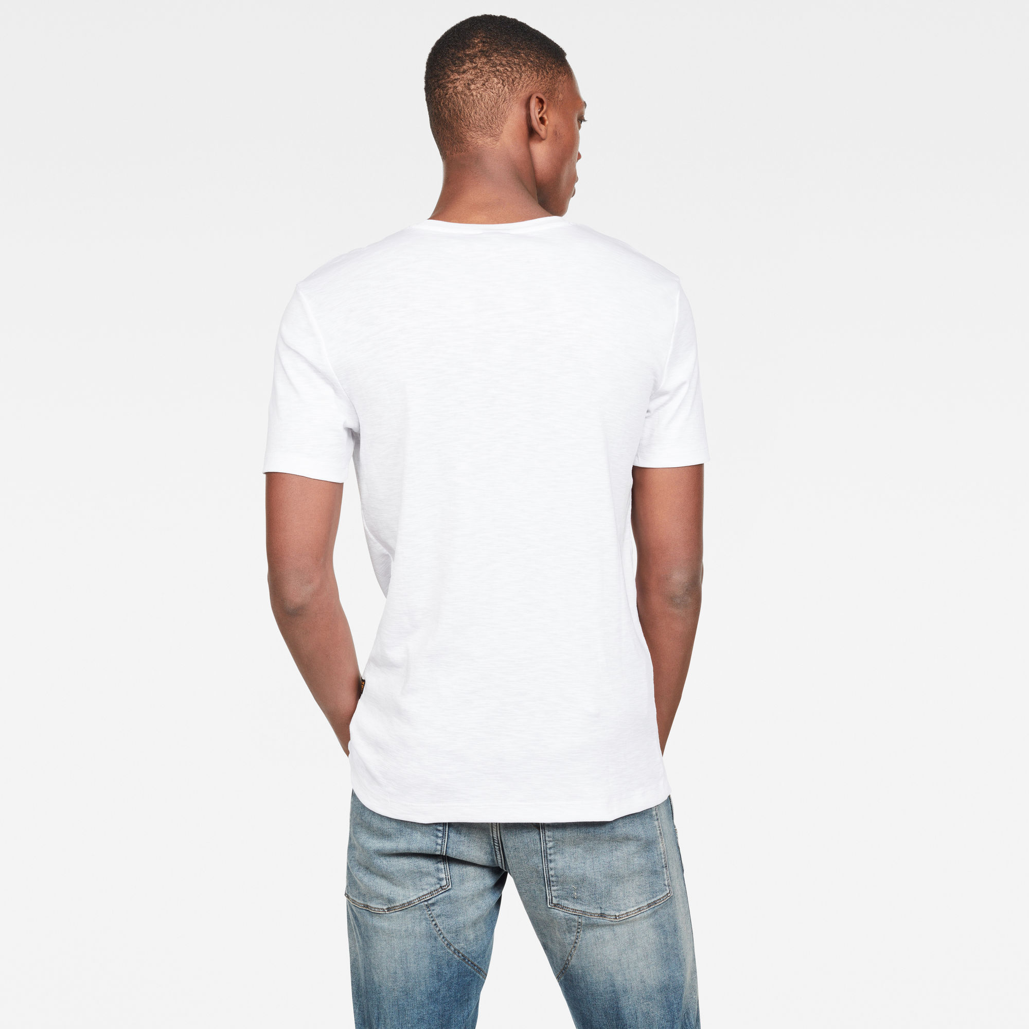 Slim Logo Denim T-Shirt | White | G-Star RAW®