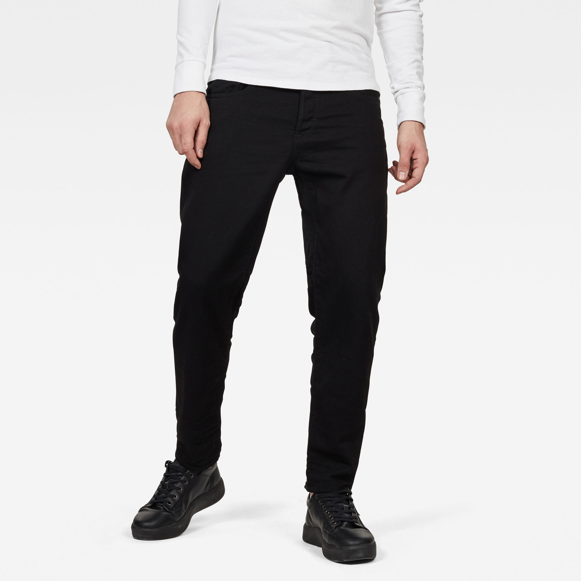 5650 3D Relaxed Tapered Jeans | Black | G-Star RAW®
