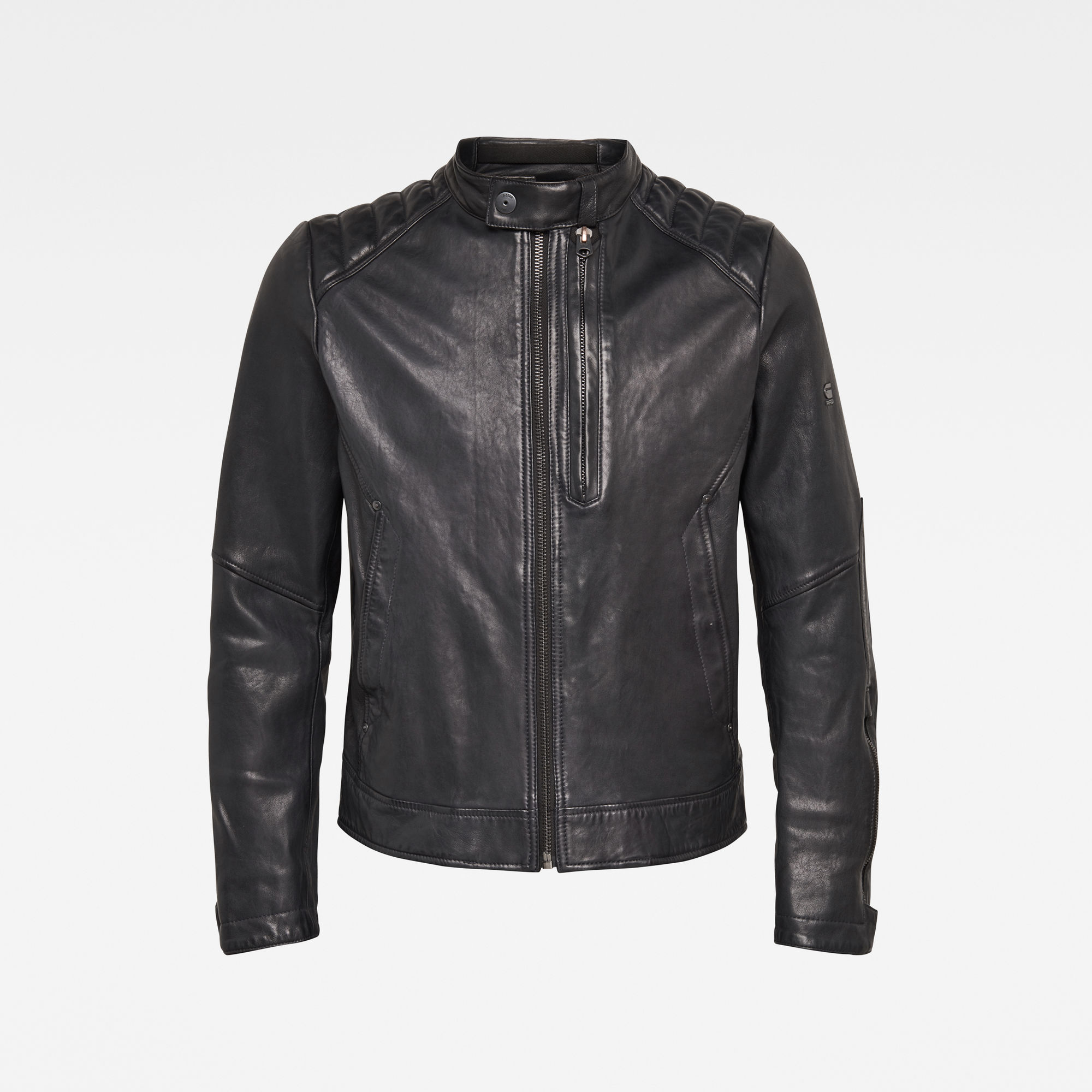 Biker Leather Jacket | Dark blue | G-Star RAW®