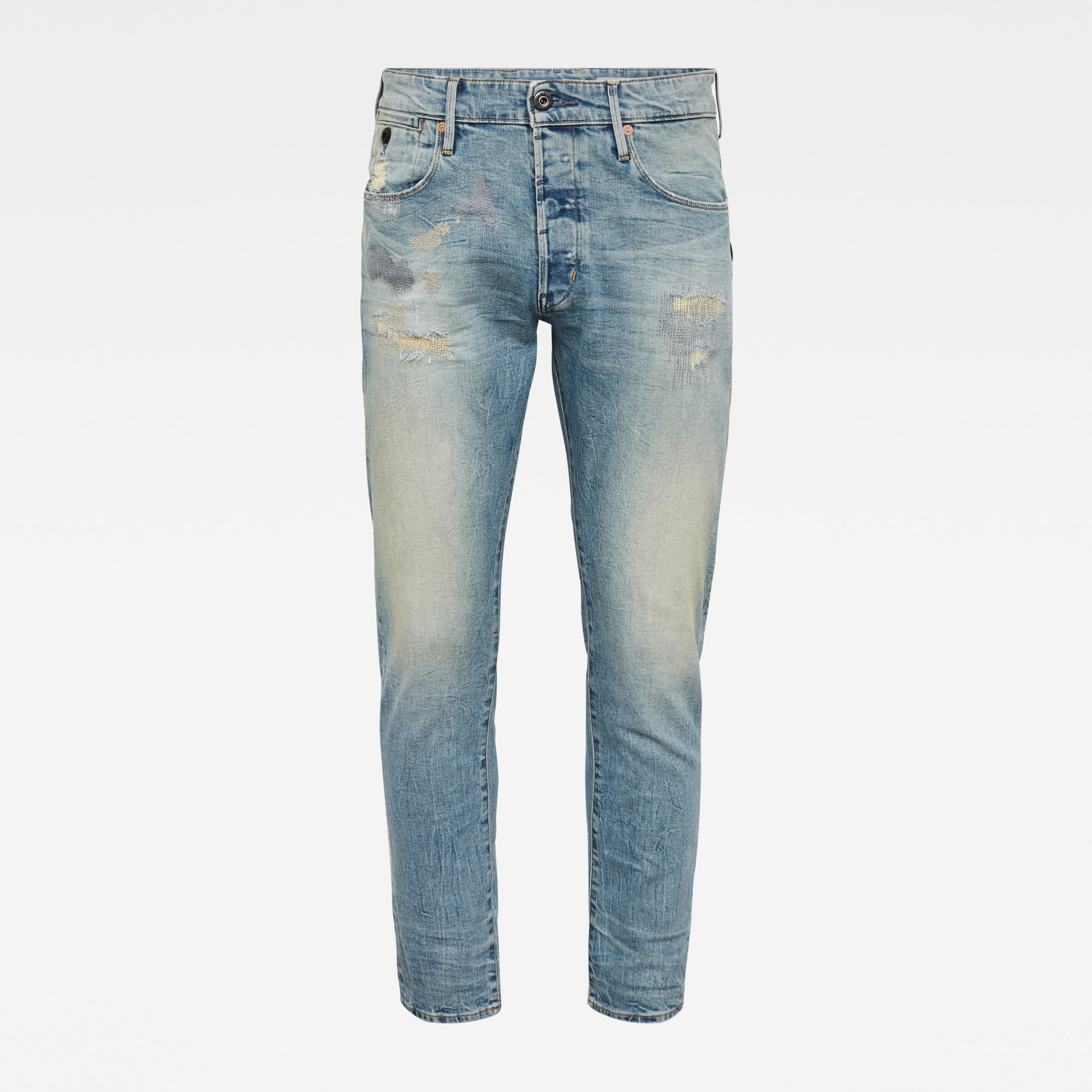 relaxed blue jeans