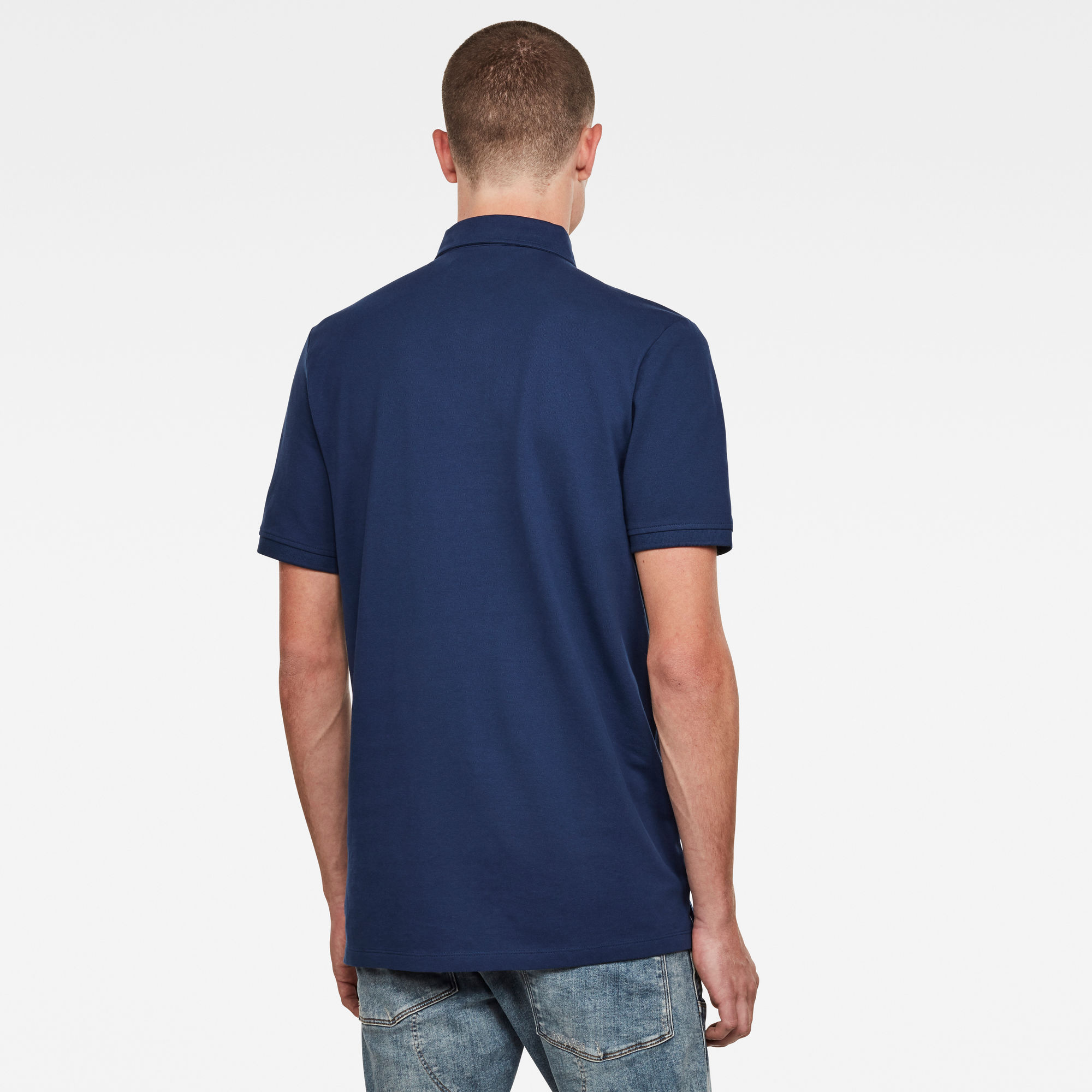 Memula Stripe GR Polo | Dark blue | G-Star RAW®