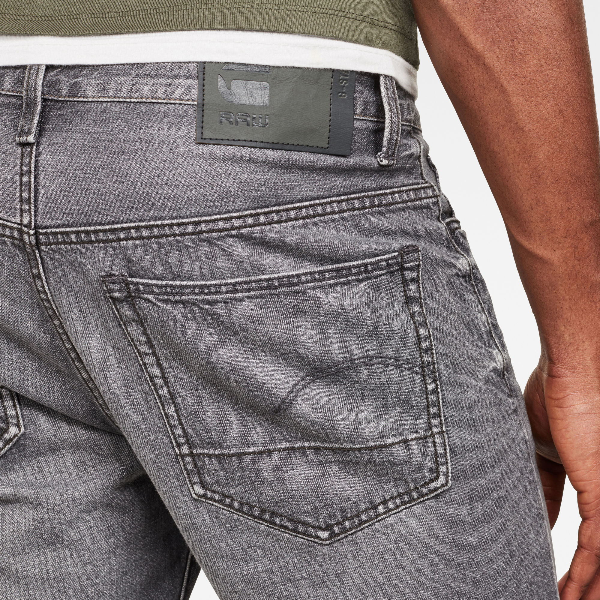 3301 Denim Shorts Black GStar RAW®