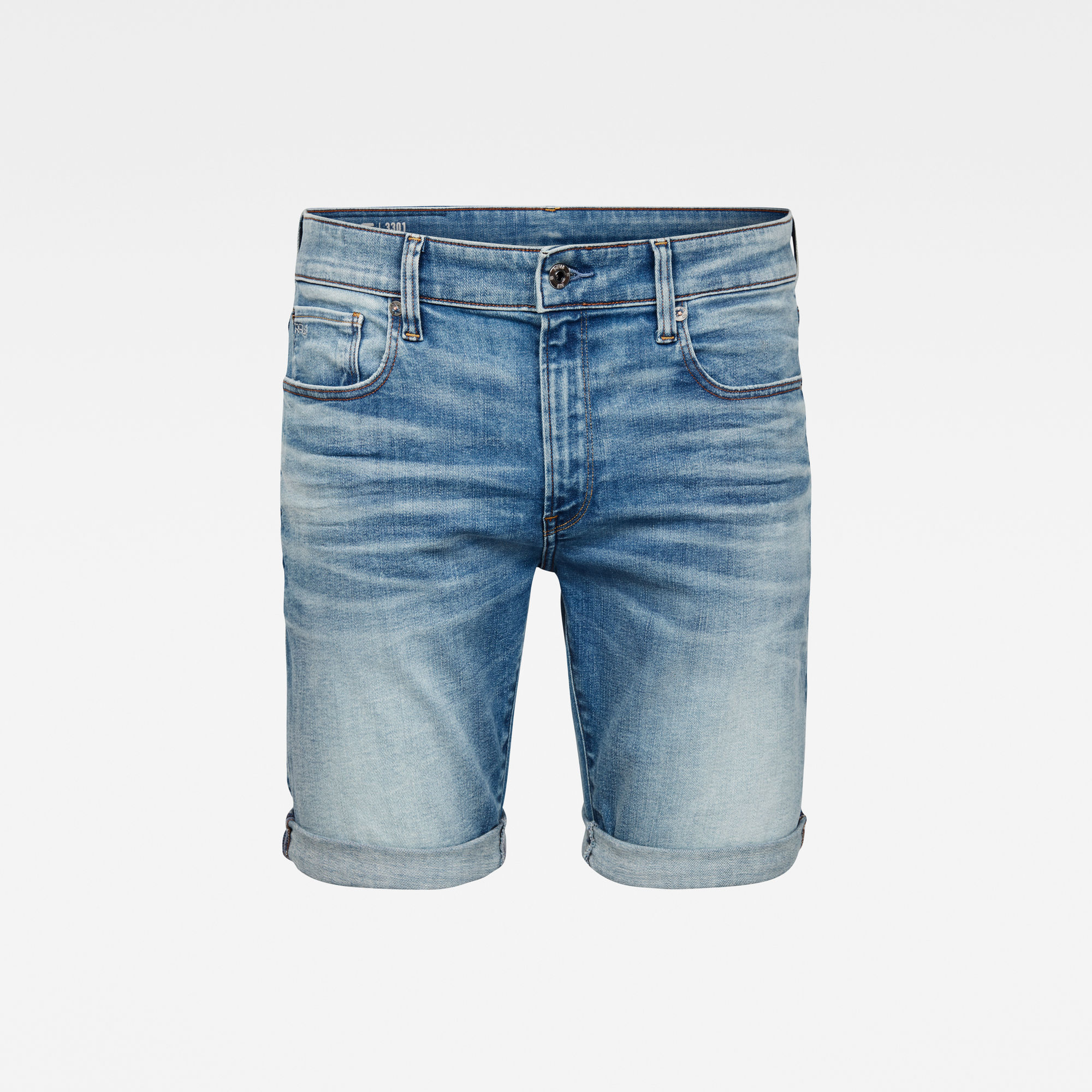 3301 Denim Slim Shorts Light blue GStar RAW®