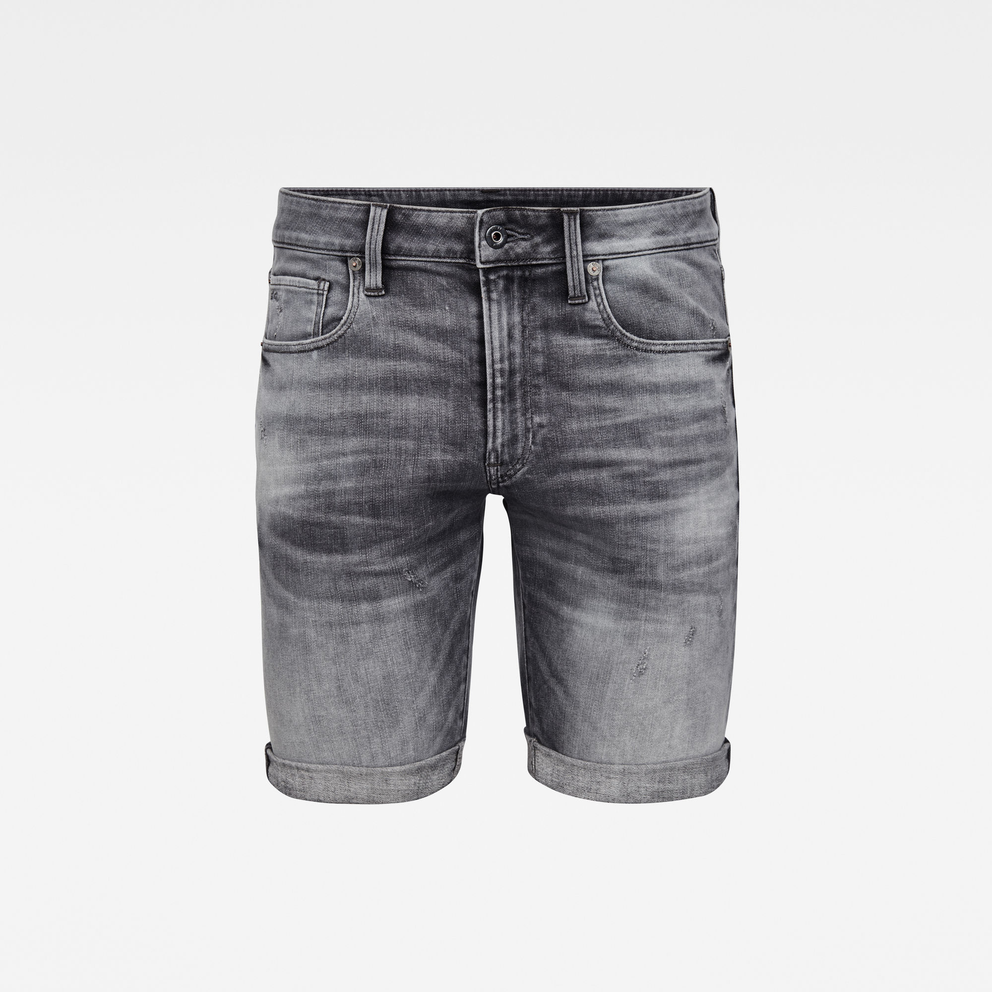 3301 Denim Slim Shorts Black GStar RAW®