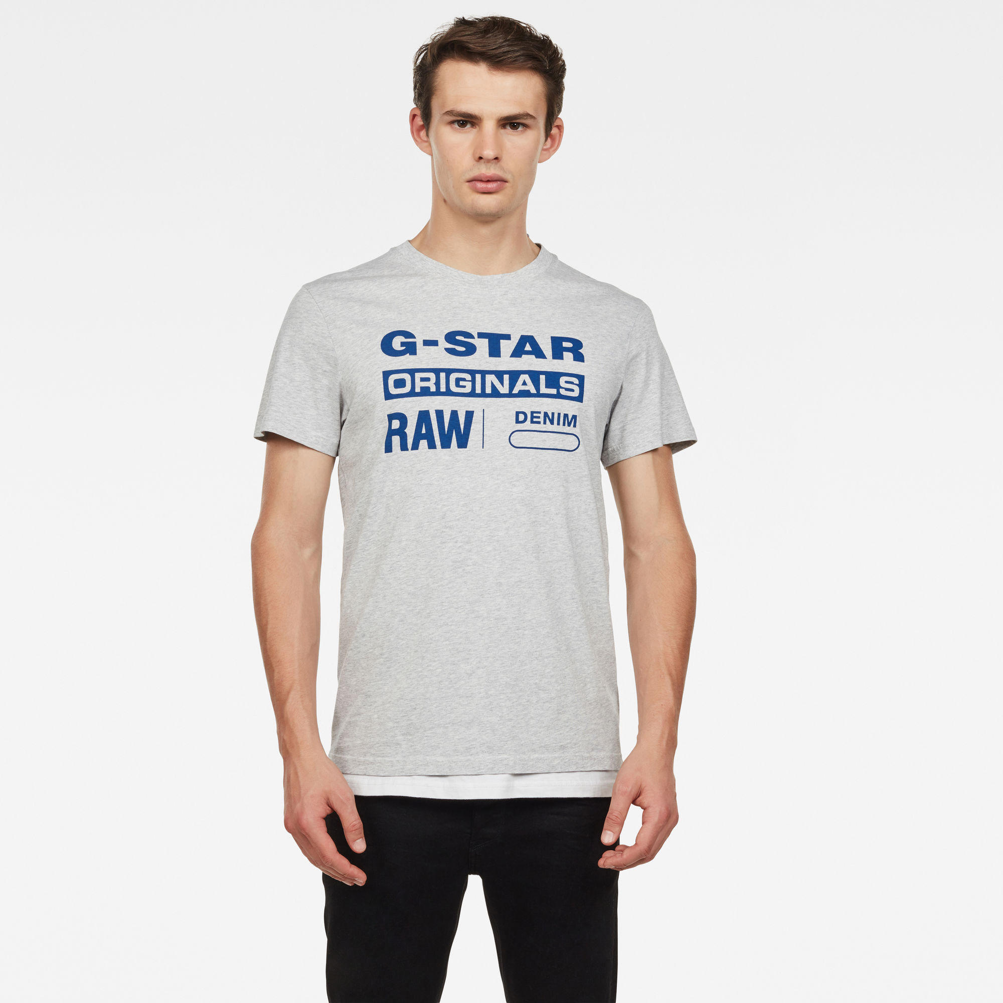 Raw Graphic Slim T Shirt Grey G Star Raw® 