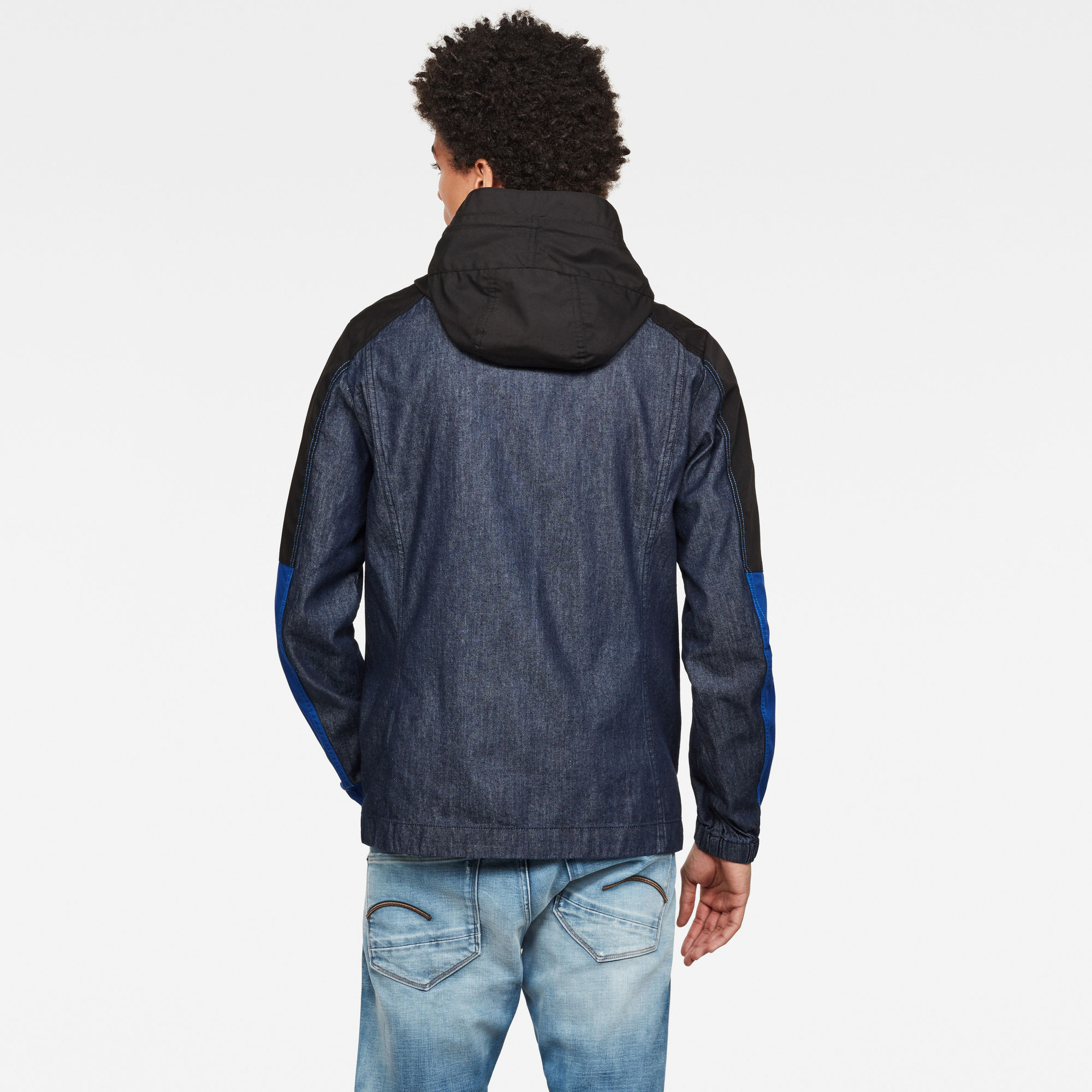 Denim Mix Hooded Jacket Mazarine Blue GStar RAW®