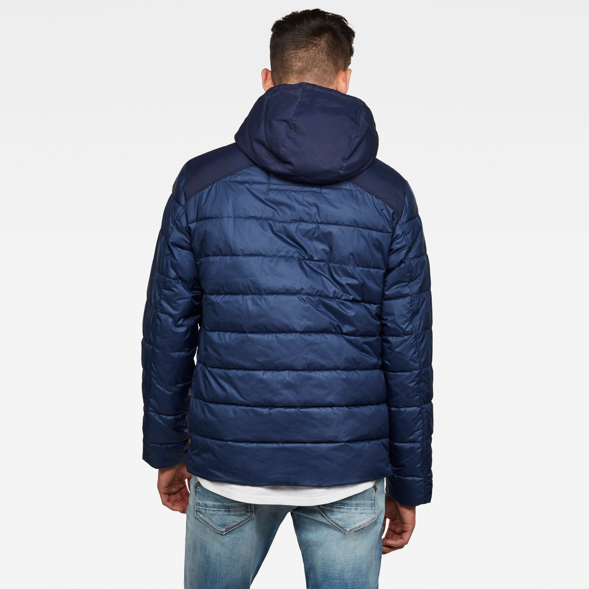 Attacc Quilted Hooded Jacket | Dark blue | G-Star RAW®