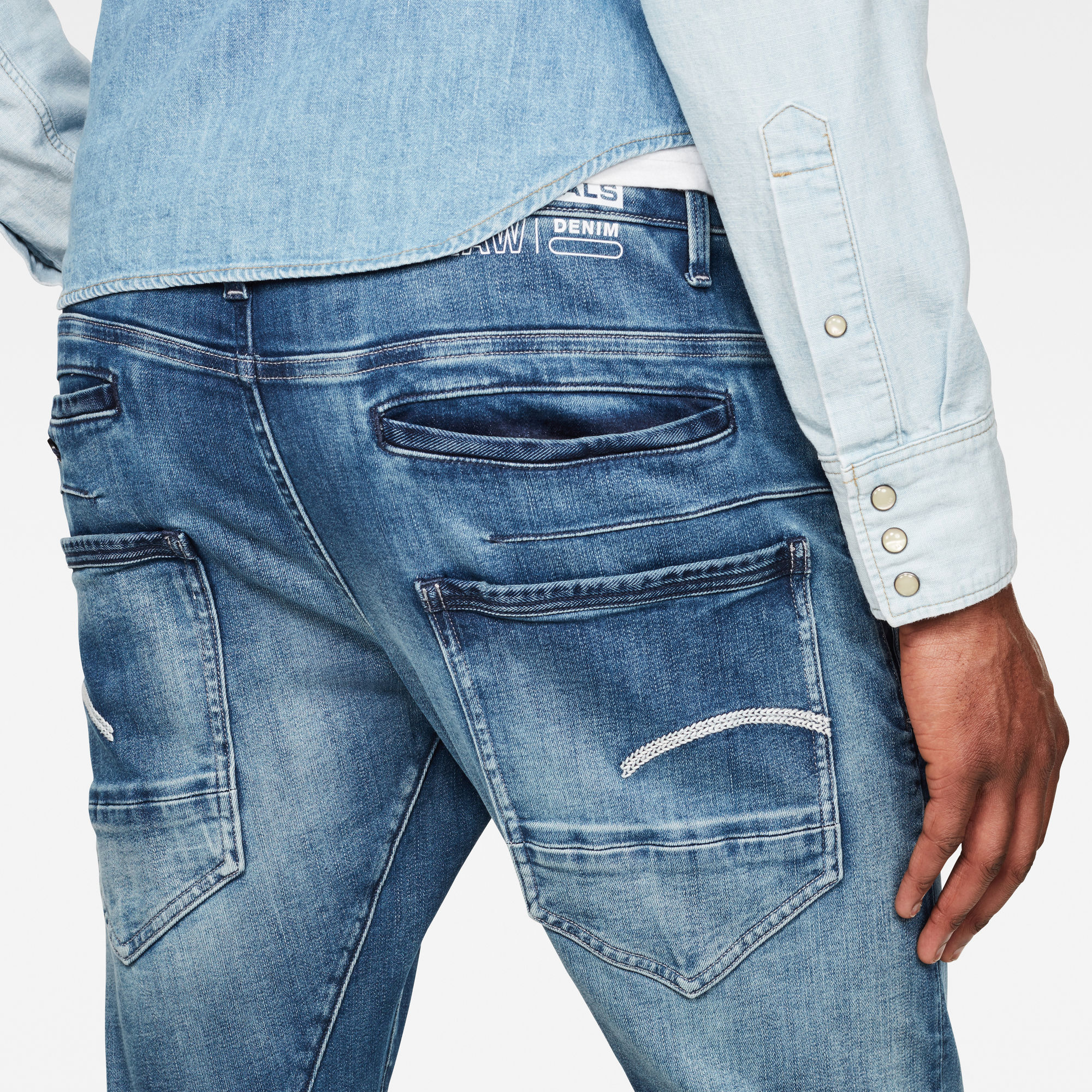 D-Staq N 3D Slim Jeans | Medium blue | G-Star RAW®
