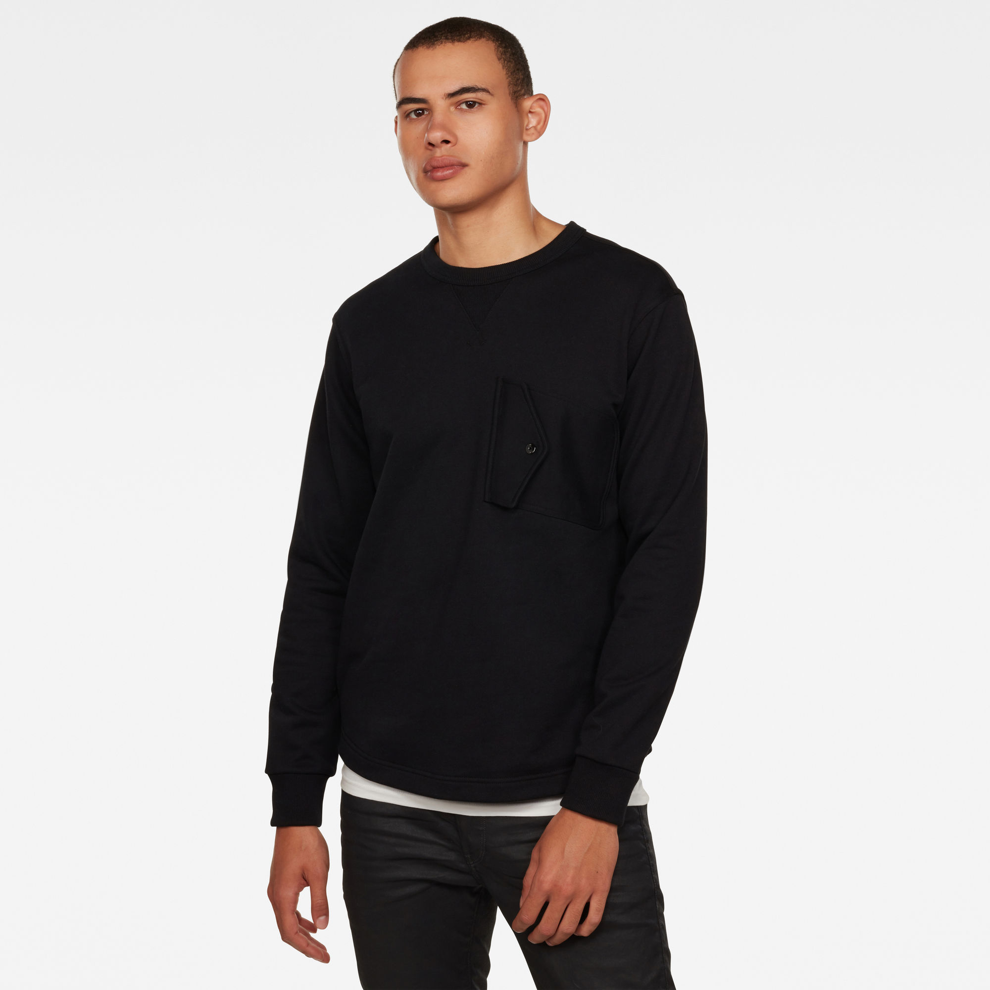 Chest R Pocket Sweater | Black | G-Star RAW®