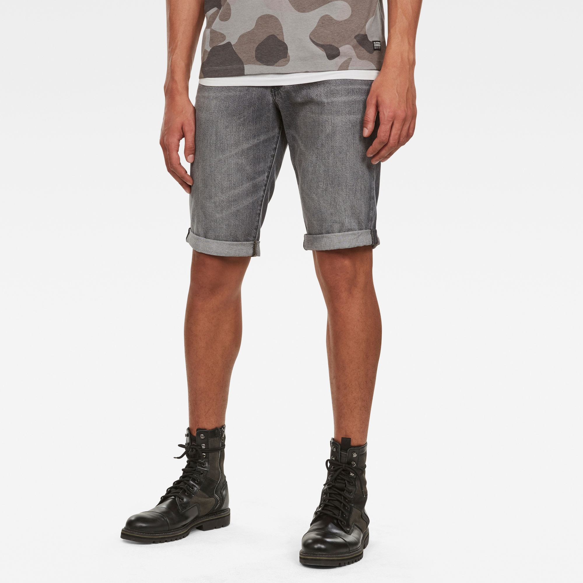 3301 Denim Shorts Black GStar RAW®