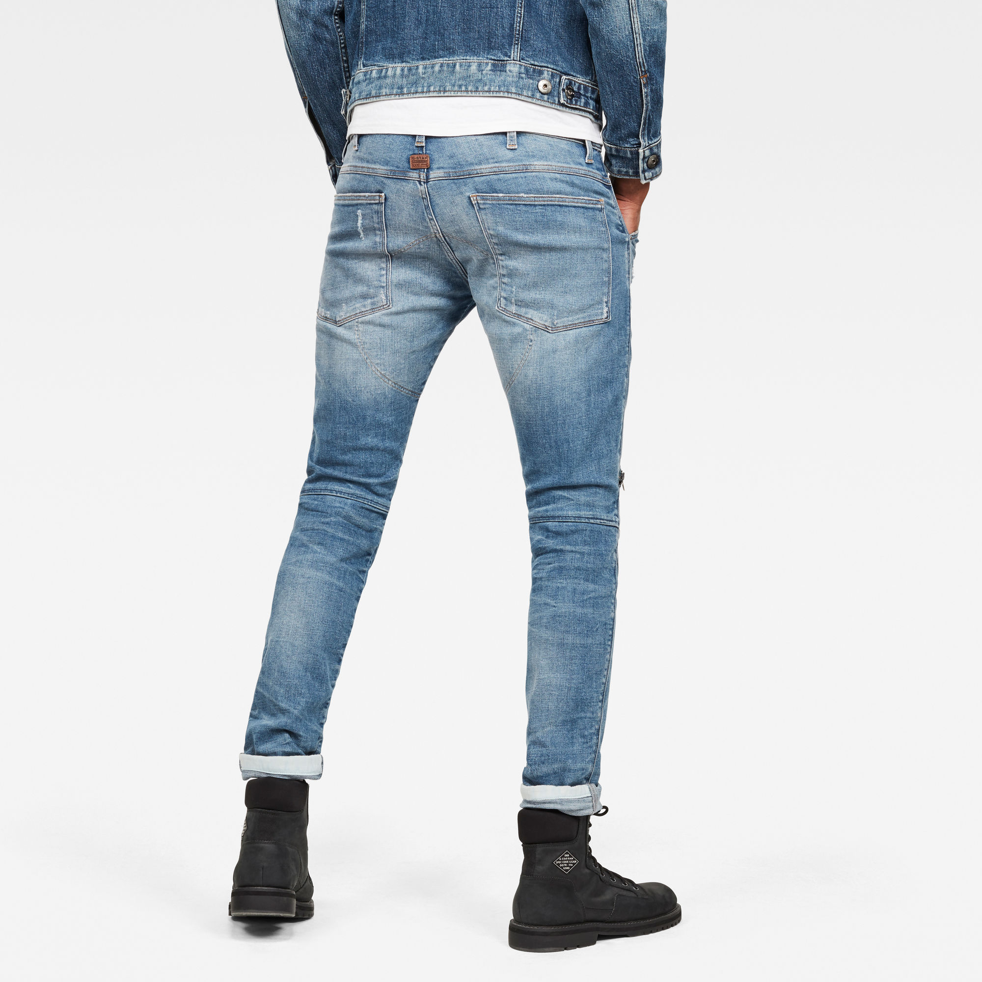 5620 3D Zip Knee Skinny Jeans Medium blue GStar RAW®