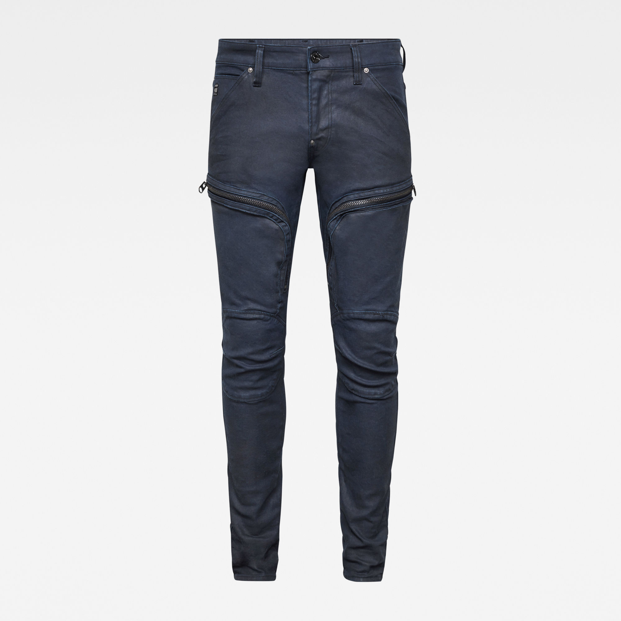 Air Defence Zip Skinny Colored Jeans | Dark blue | G-Star RAW®