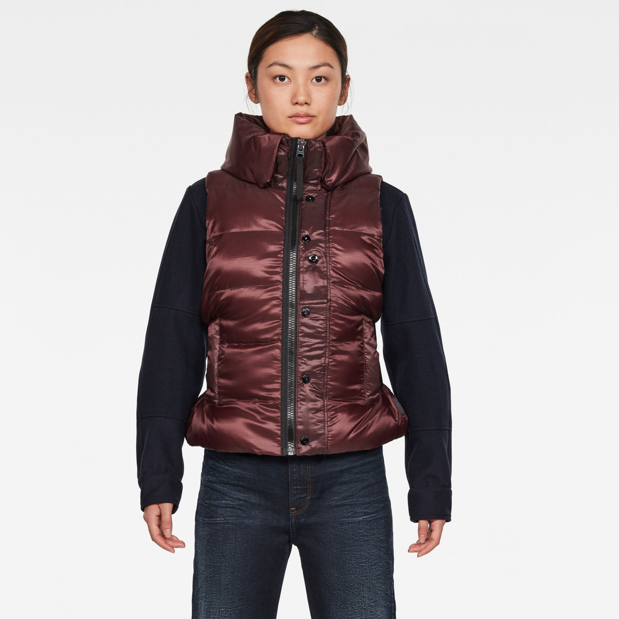 Padded Belted Vest | Purple | G-Star RAW®