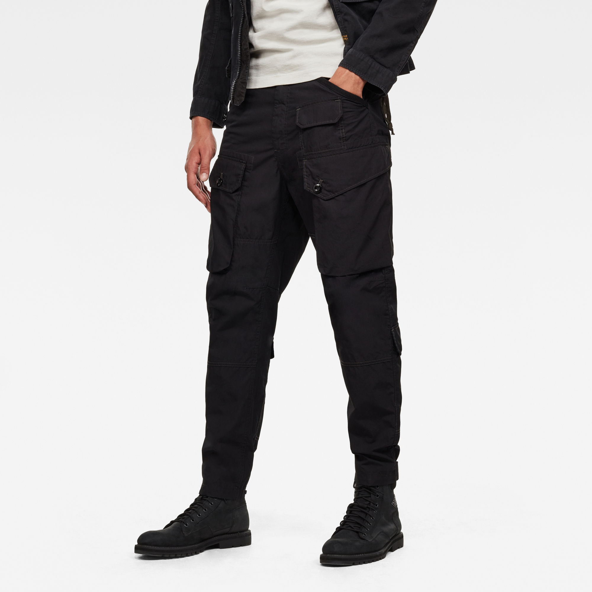Jungle Relaxed Tapered Cargo Pants Black GStar RAW®