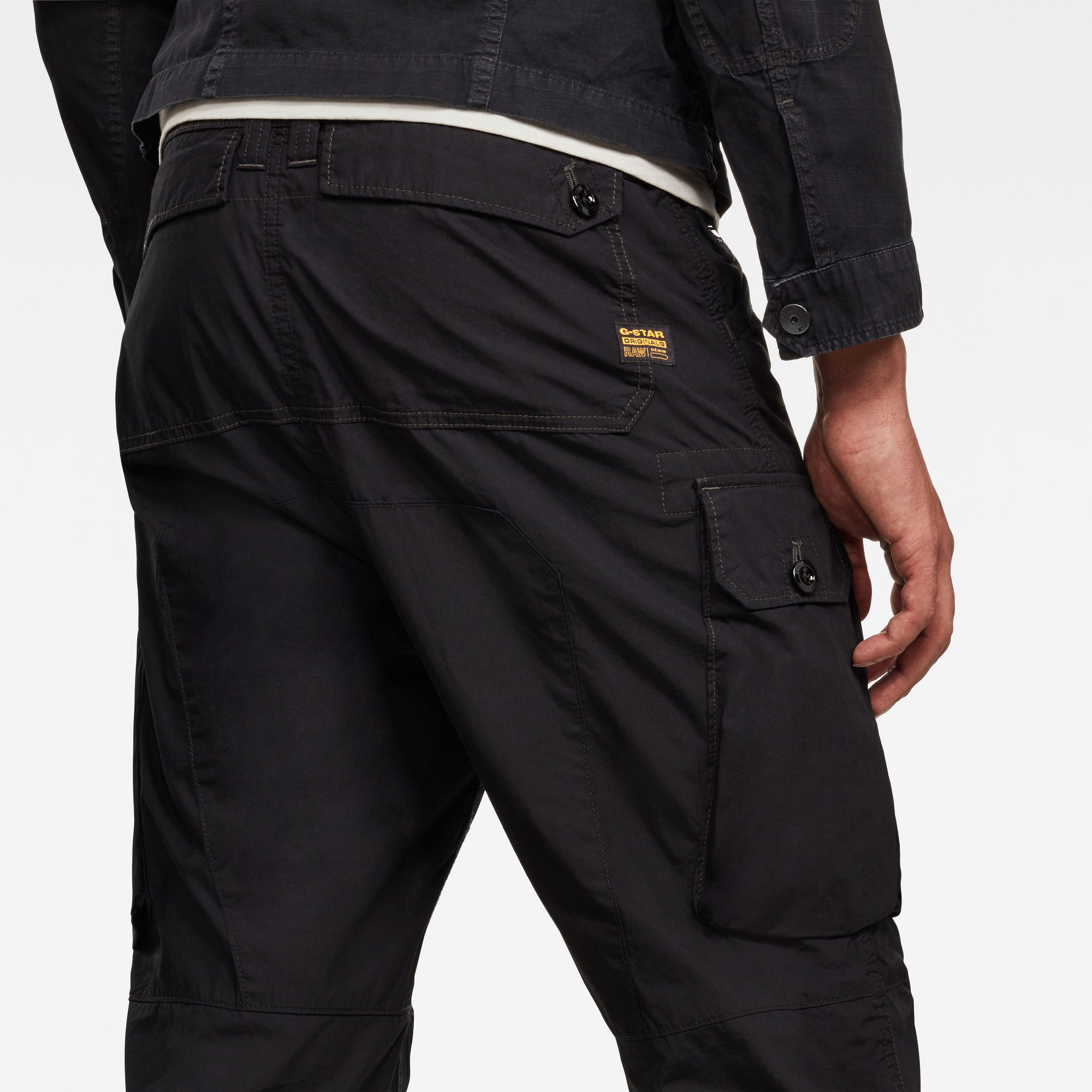 Jungle Relaxed Tapered Cargo Pants | Black | G-Star RAW®