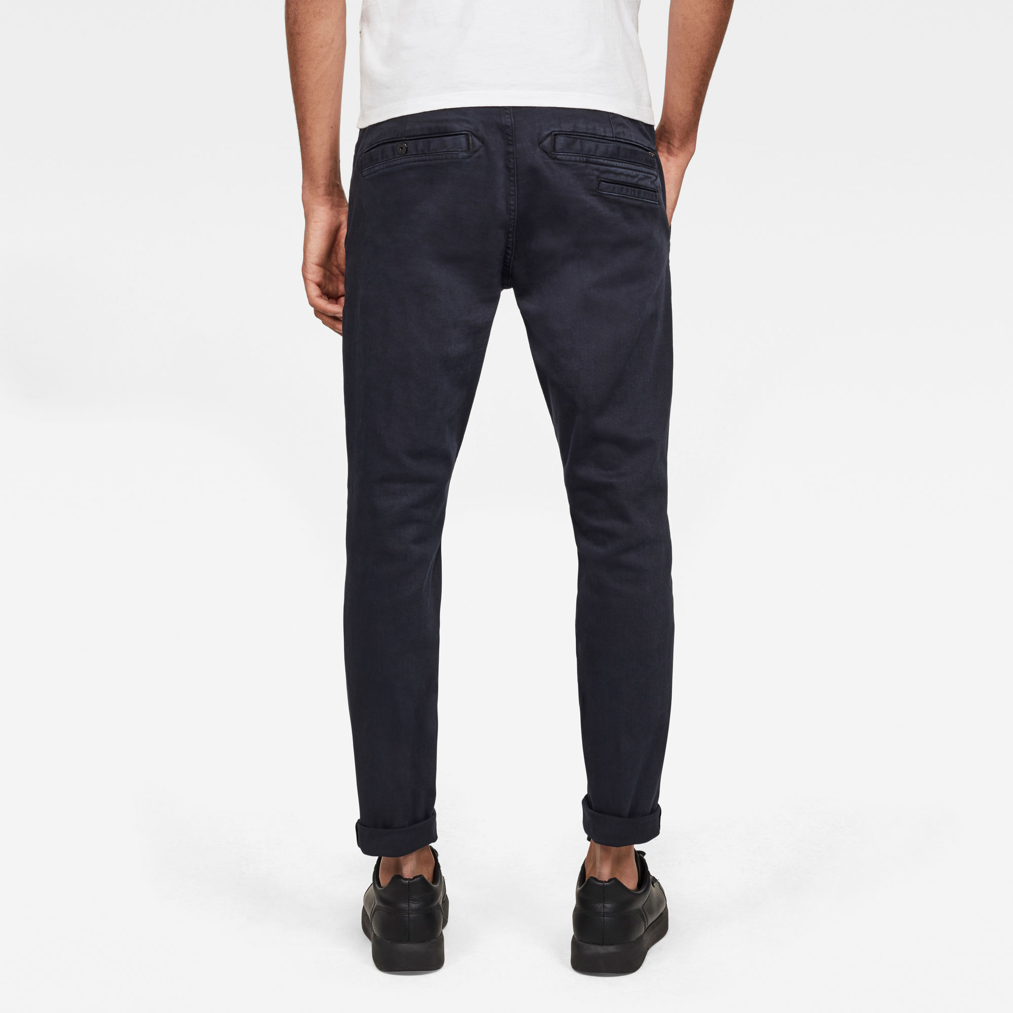 dark blue chino pants