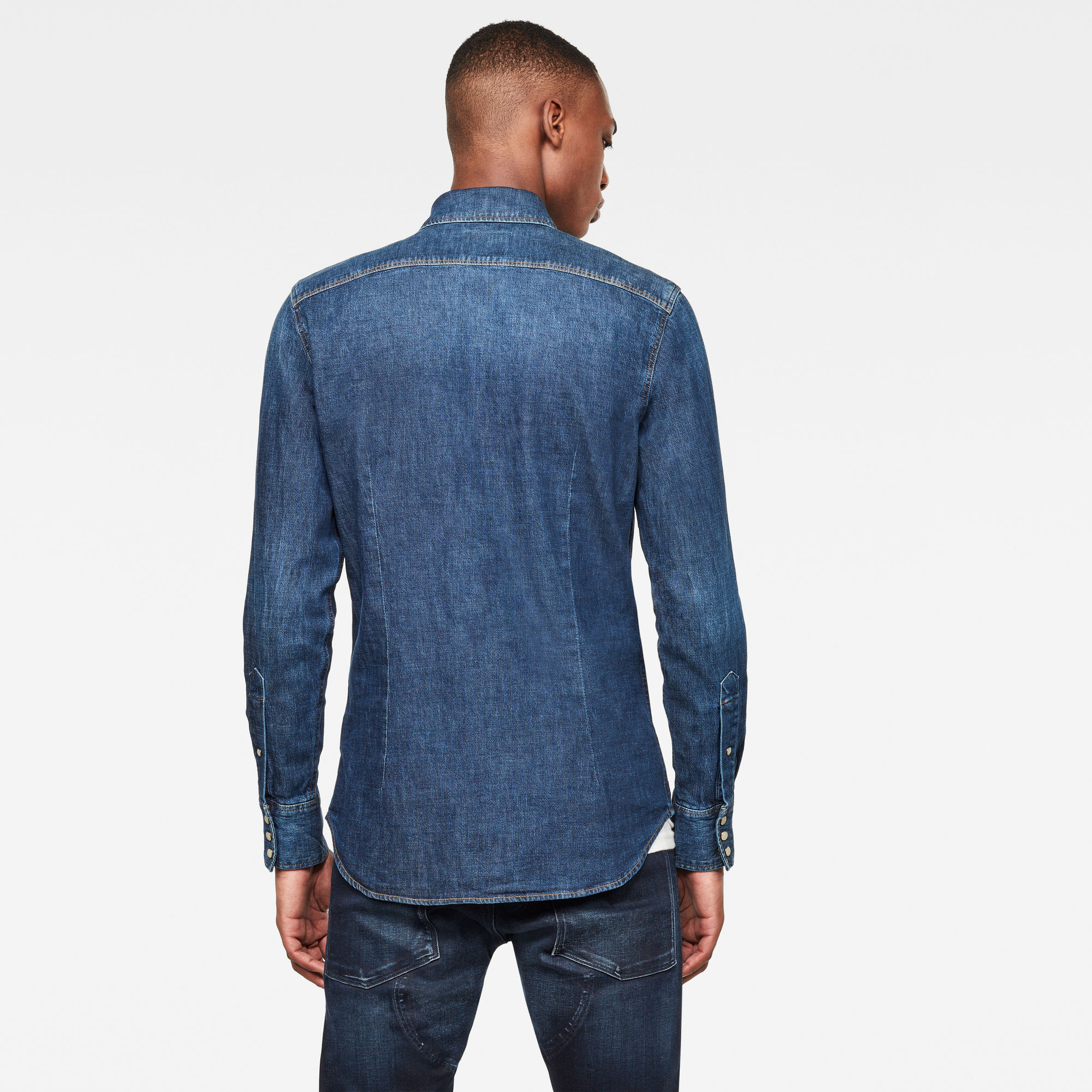 Denim Slim Shirt Dark blue GStar RAW®