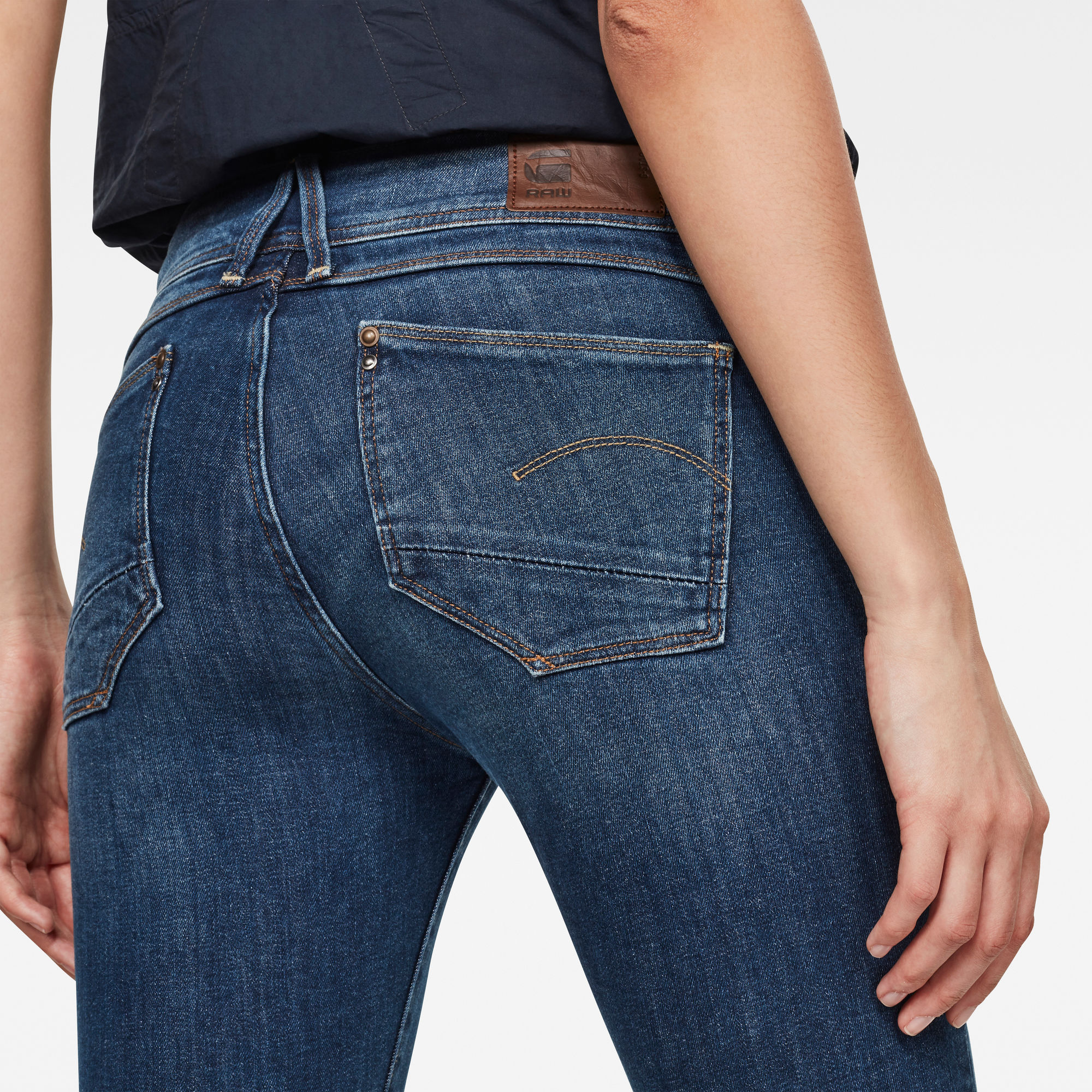 Lhana High Super Skinny Jeans | Women | Medium blue | G-Star RAW®