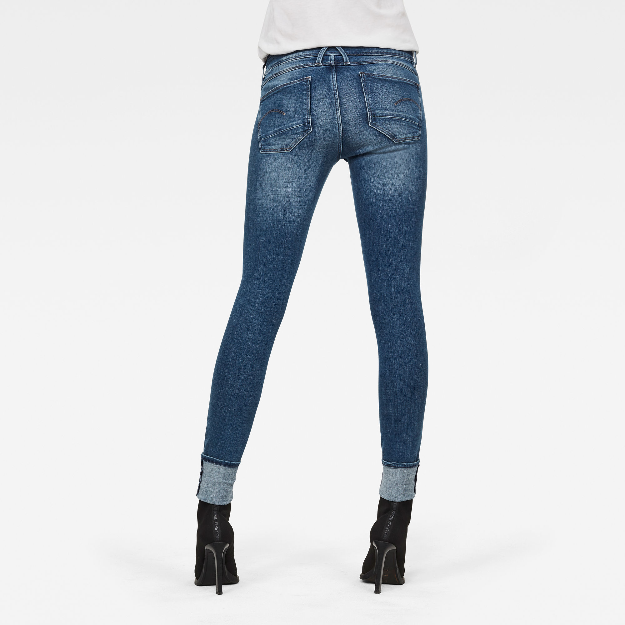 Lynn D-Mid Super Skinny Jeans | Medium blue | G-Star RAW®