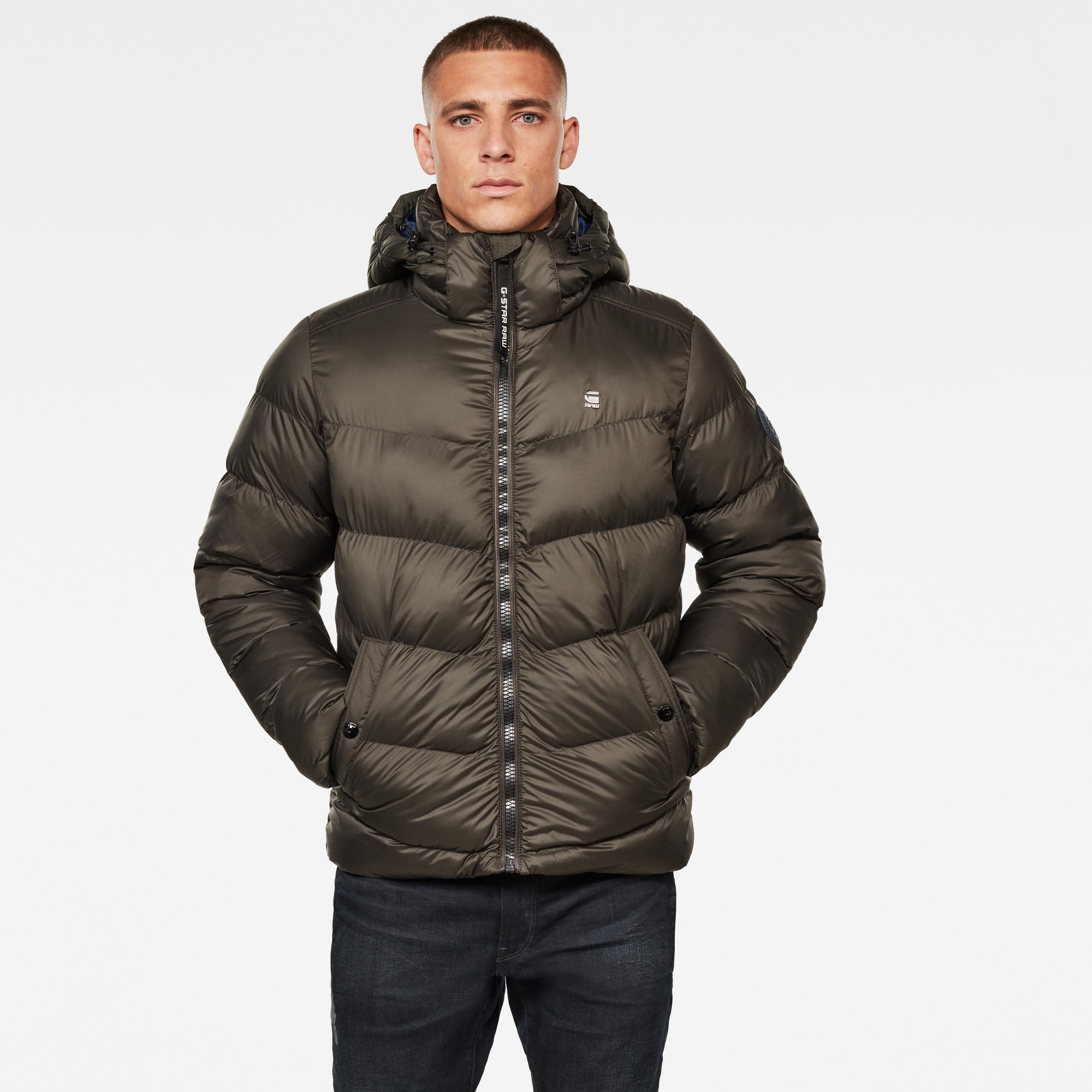 Whistler Hooded Puffer Jacket | Grey | G-Star RAW® US