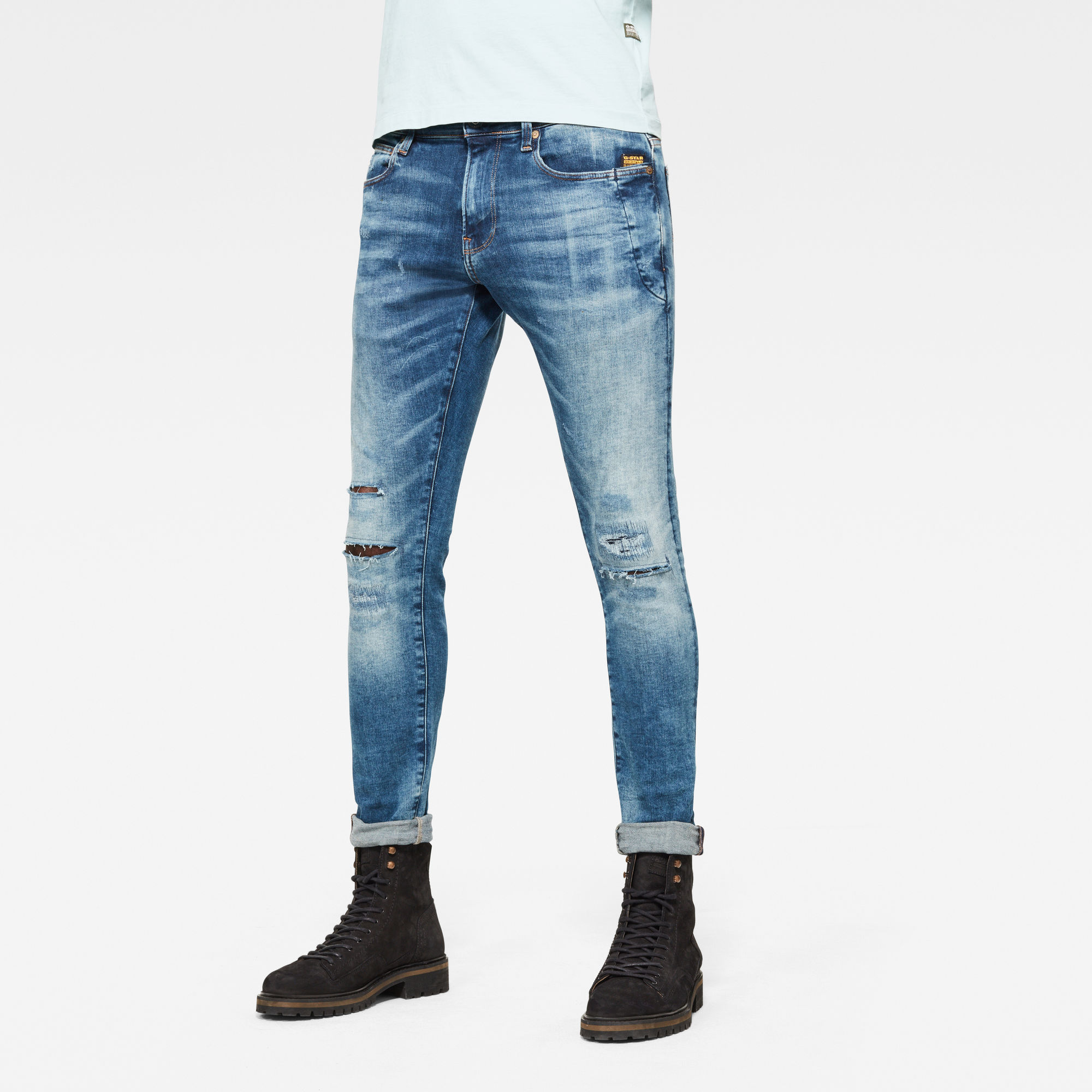 4101 Lancet Skinny Jeans | Medium blue | G-Star RAW® ZA