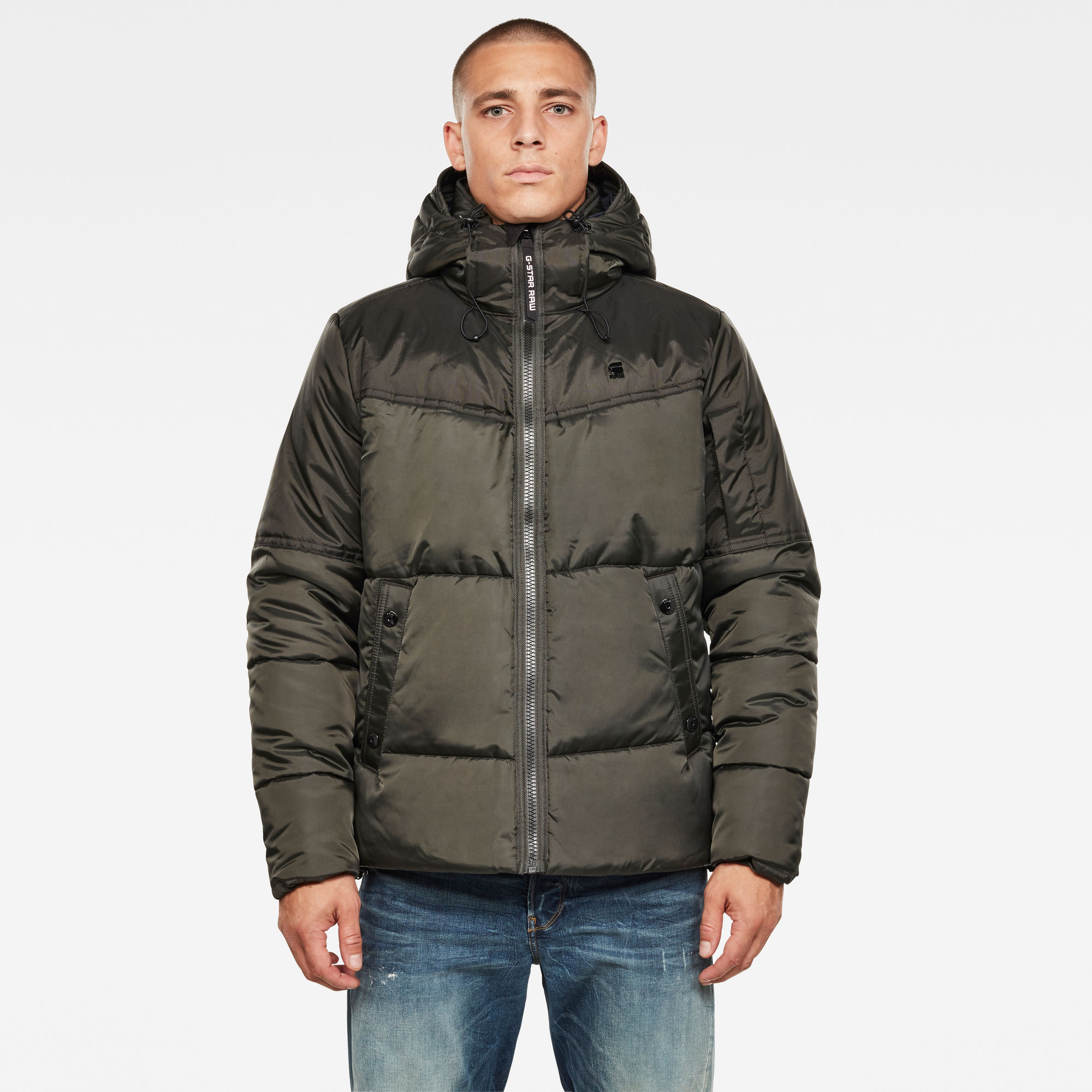 Quilted Puffer Jacket | Grey | G-Star RAW® NZ