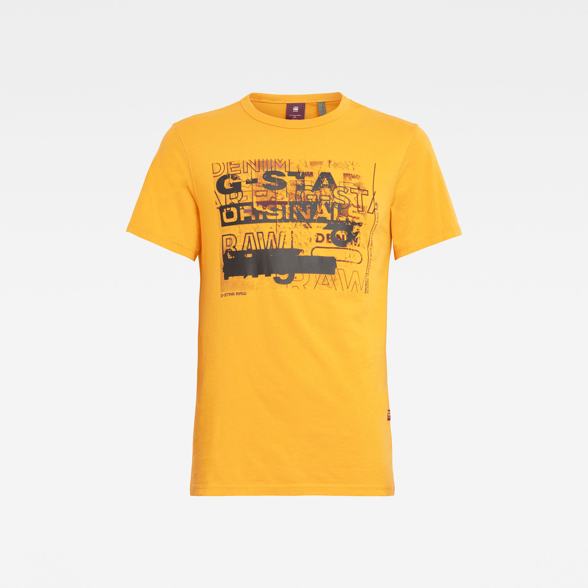 Originals Blurred Logo T-Shirt | Dark Gold | G-Star RAW®