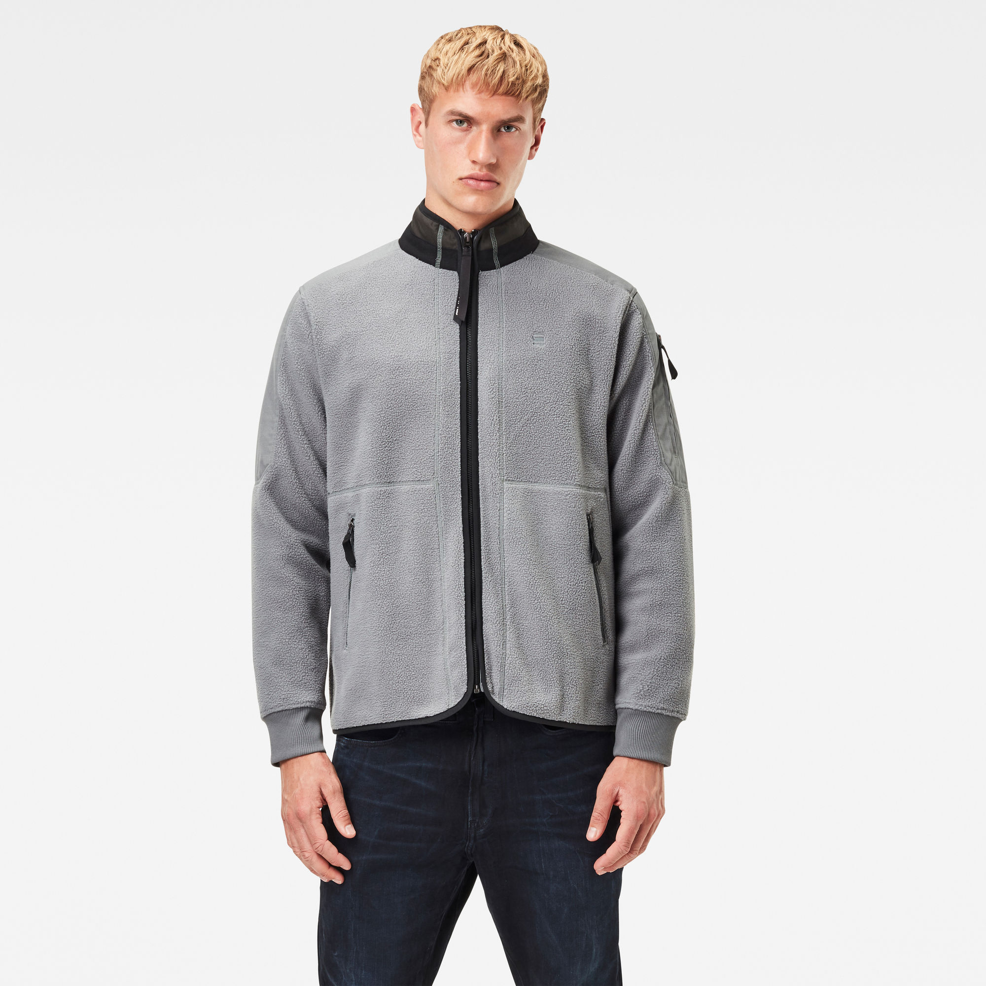 Tech Fleece Zip Through Sweater | Grey | G-Star RAW® US