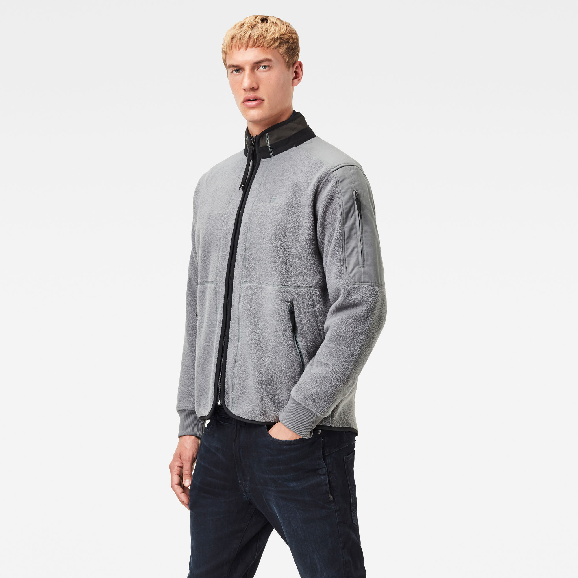 Tech Fleece Zip Through Sweater | Grey | G-Star RAW®