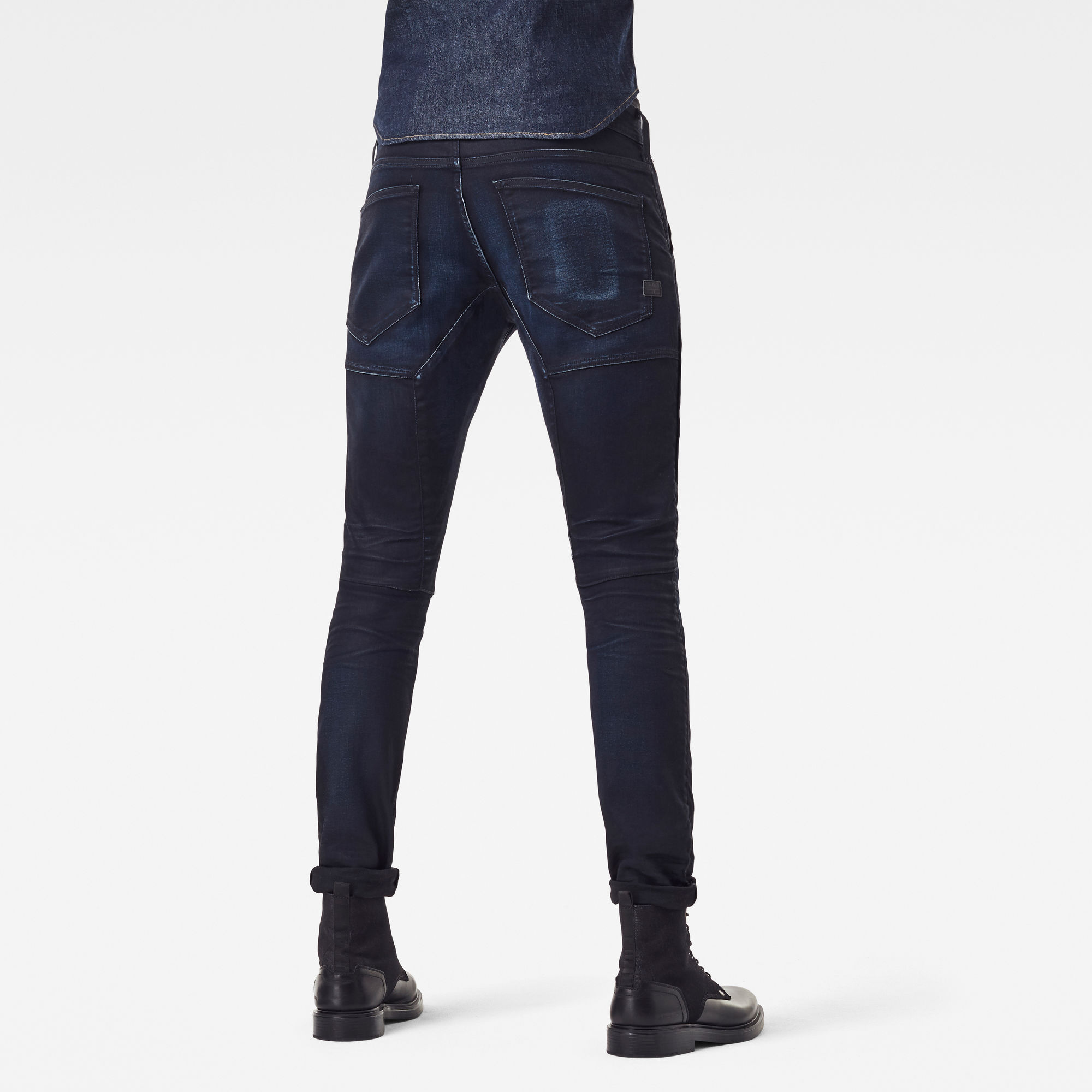 Rackam 3D Skinny Jeans Dark Blue G Star RAW   G Star Raw Rackam 3d Skinny Jeans Dark Blue 