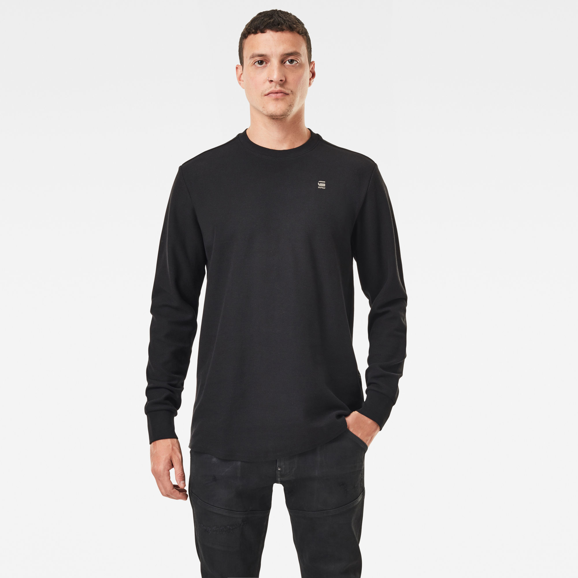 The Long Sleeve Lash T-shirt | Black | G-Star RAW®