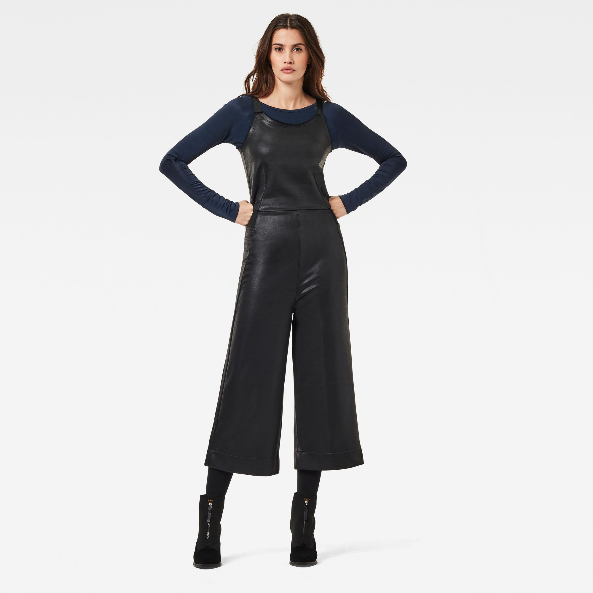 Glossy Sweat Jumpsuit Black GStar RAW®