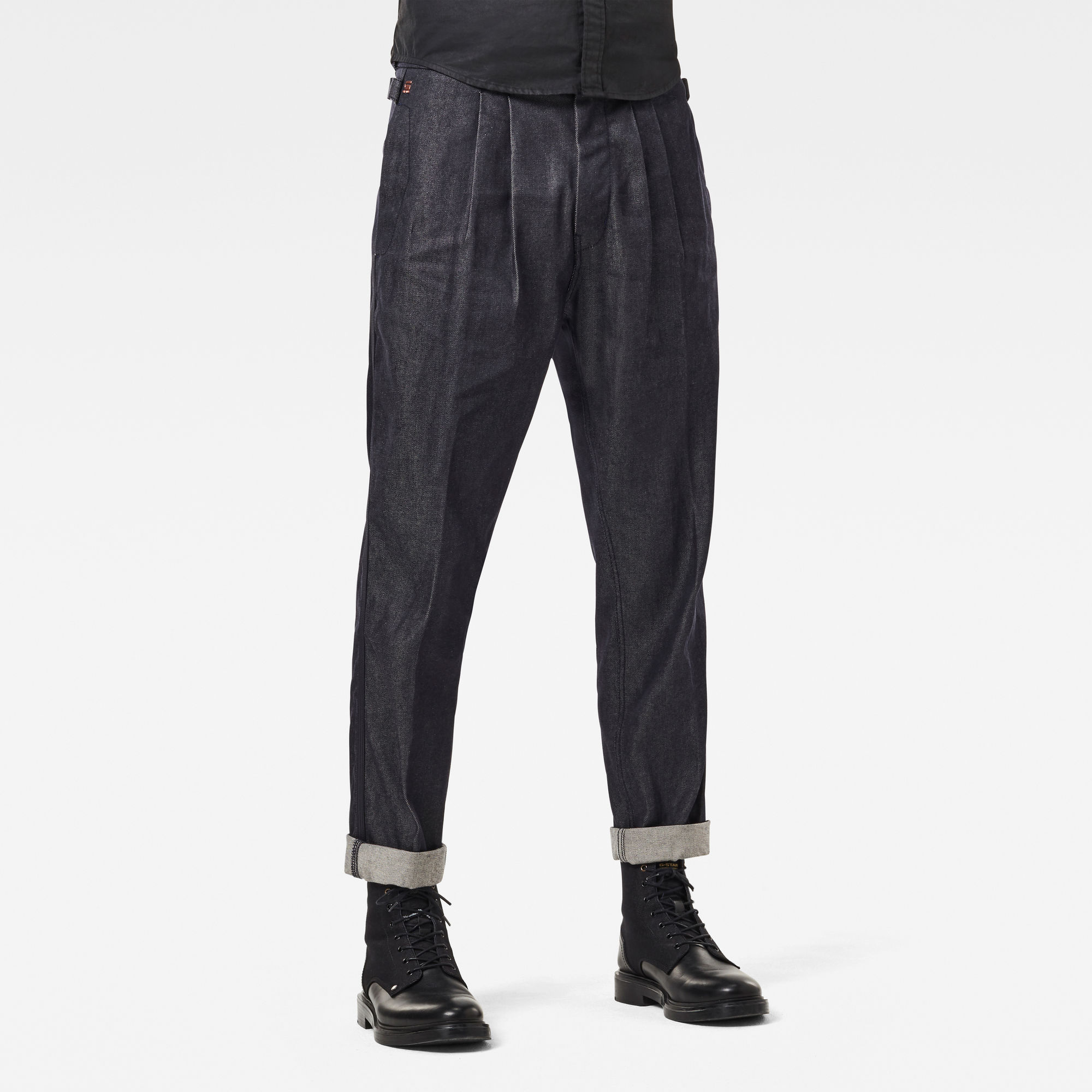 dark blue chino pants