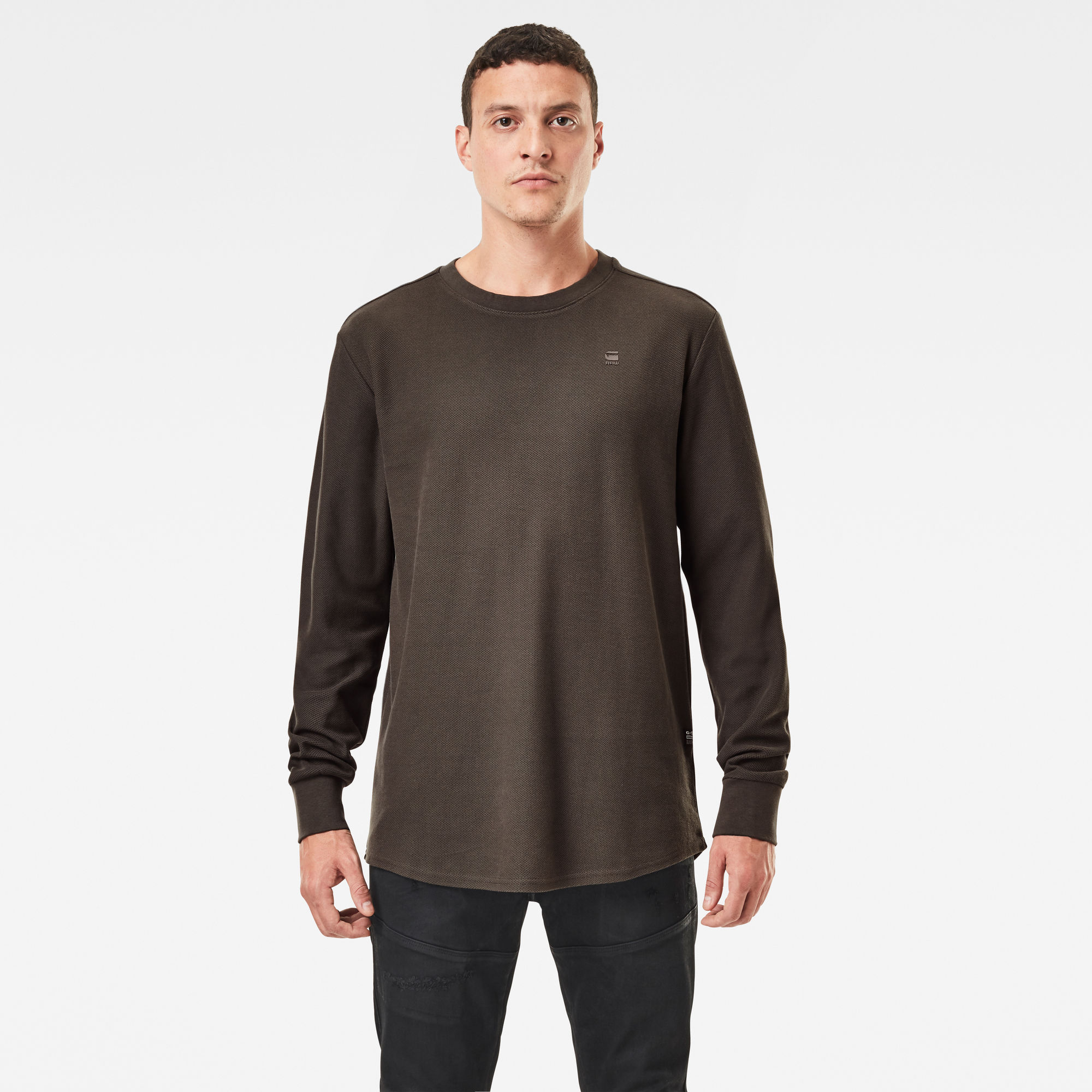 The Long Sleeve Lash Tshirt Grey GStar RAW®