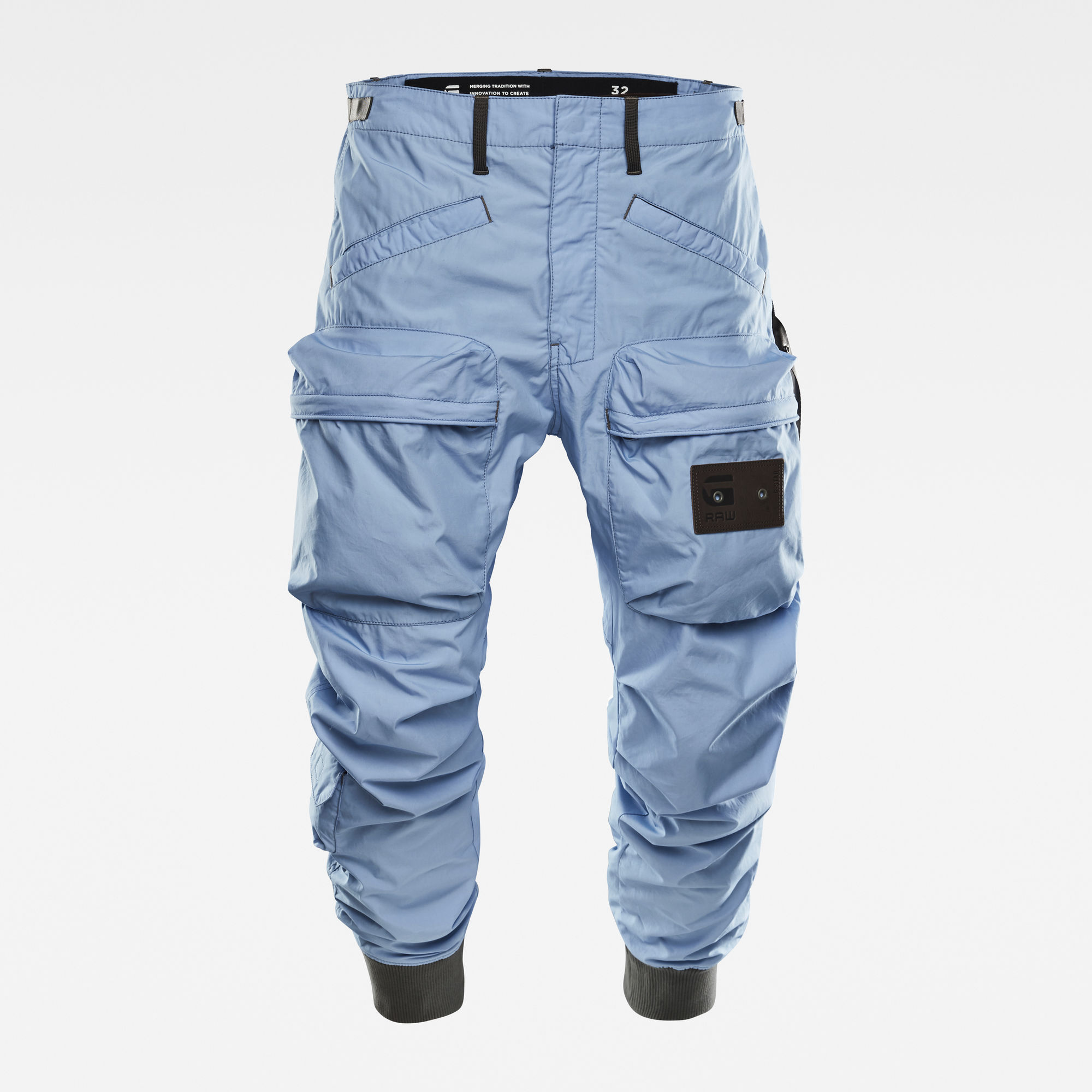 Pantalon E Lined Relaxed Tapered Cargo Bleu moyen GStar RAW®