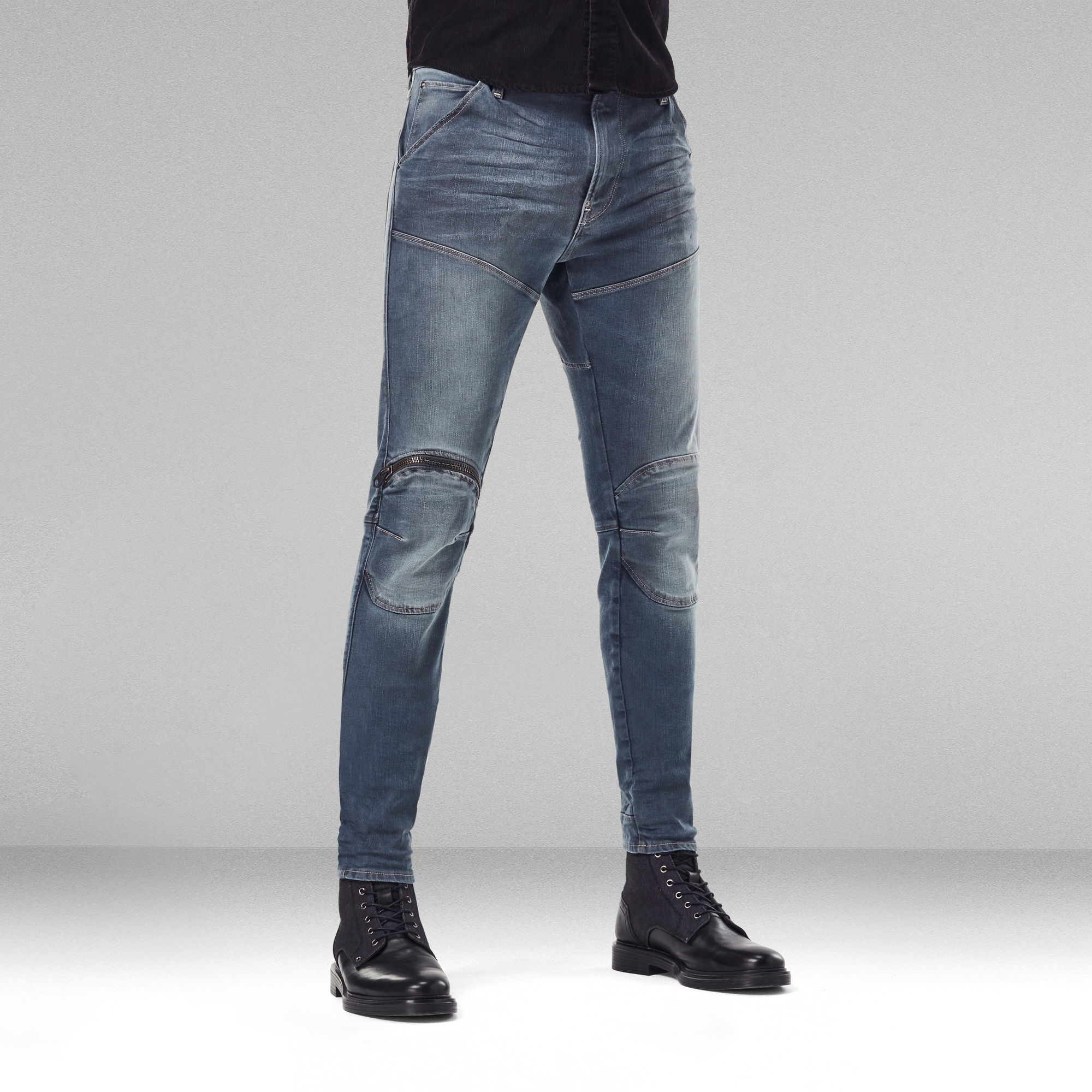 5620 3D Zip Knee Skinny Jeans Dark blue GStar RAW®