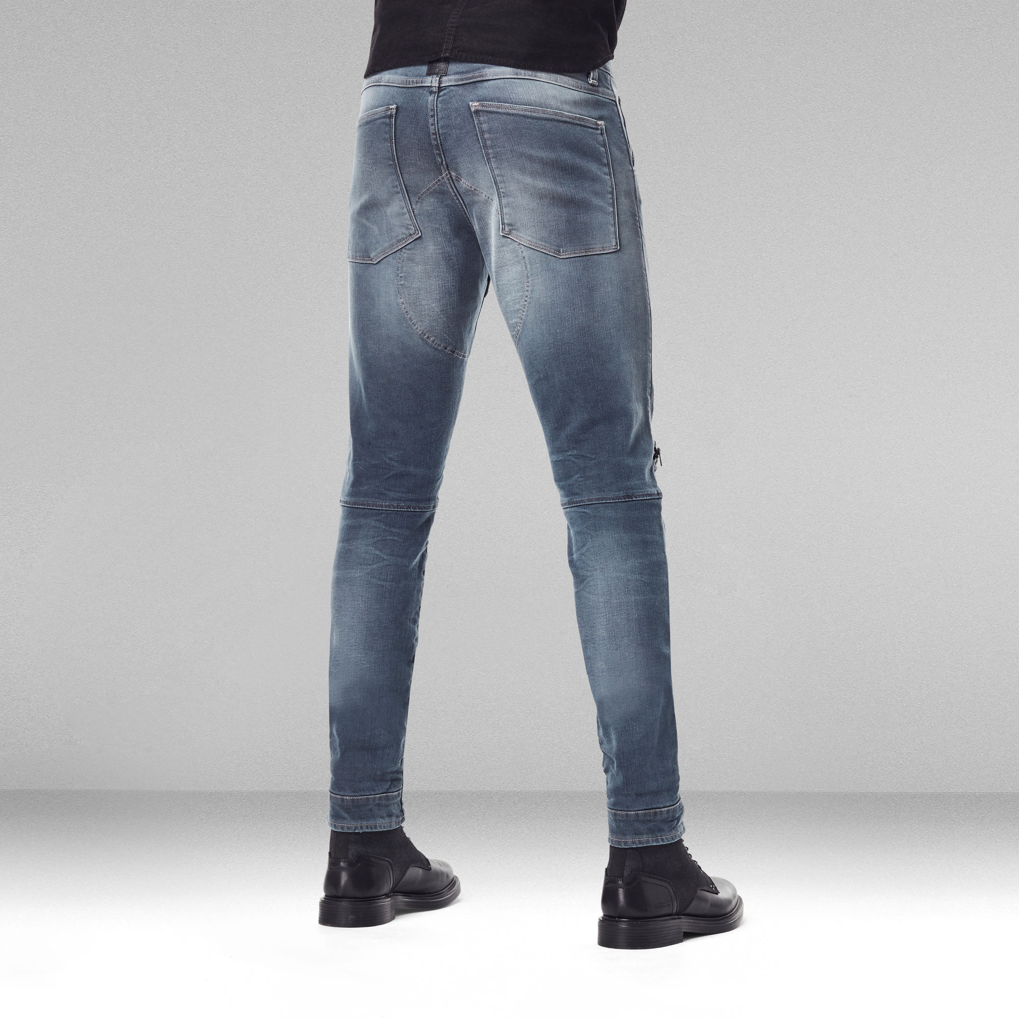 5620 3D Zip Knee Skinny Jeans | Dark blue | G-Star RAW®