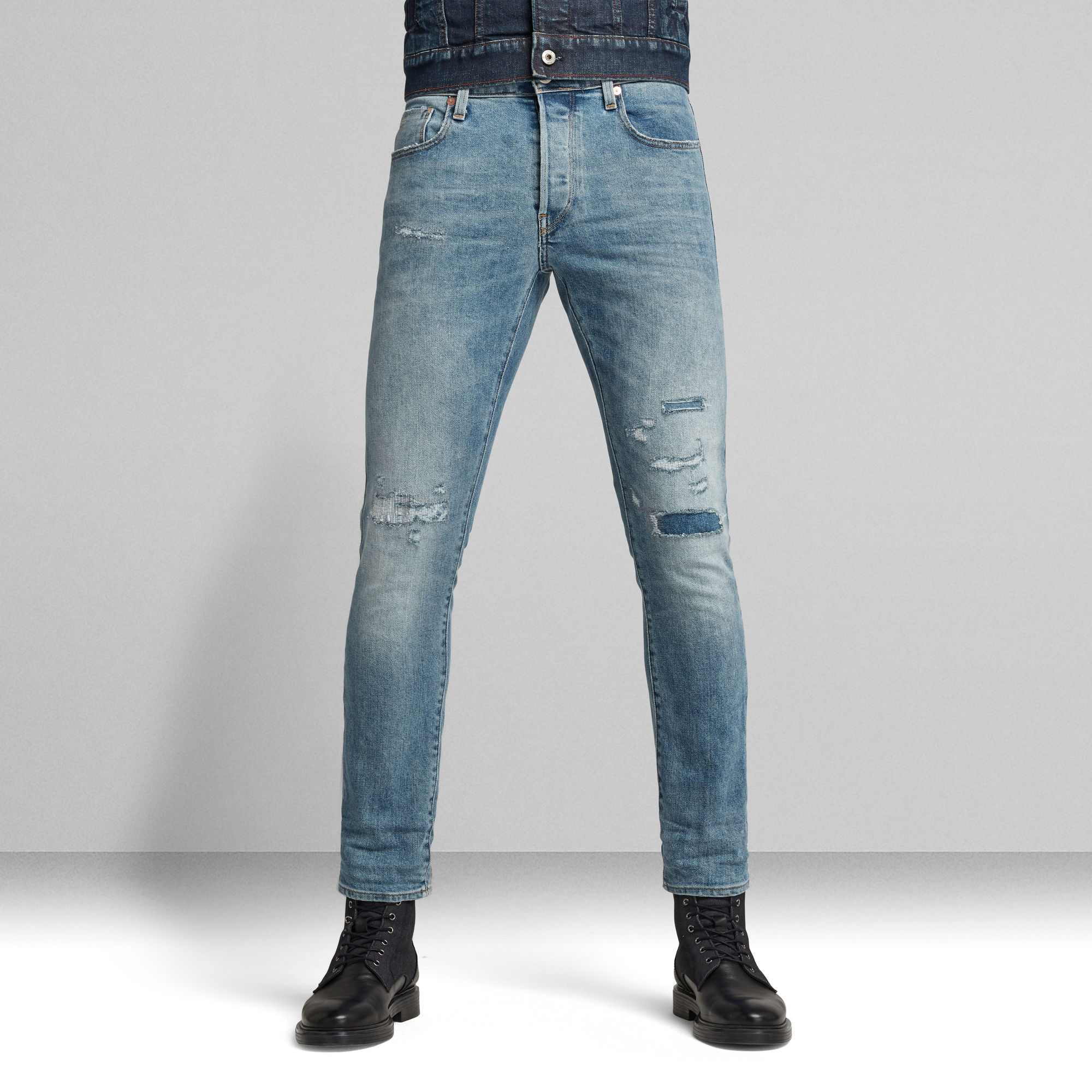 3301 Slim Selvedge Jeans | Light blue | G-Star RAW®