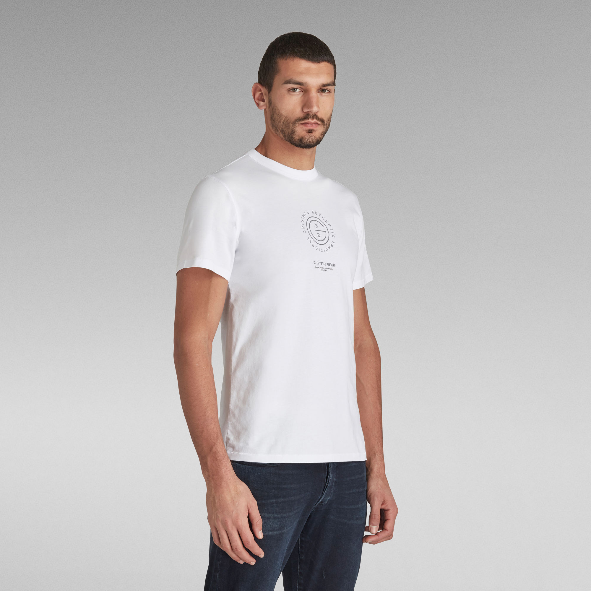 G-Star Reflective Multi Graphic T-Shirt | White | G-Star RAW®