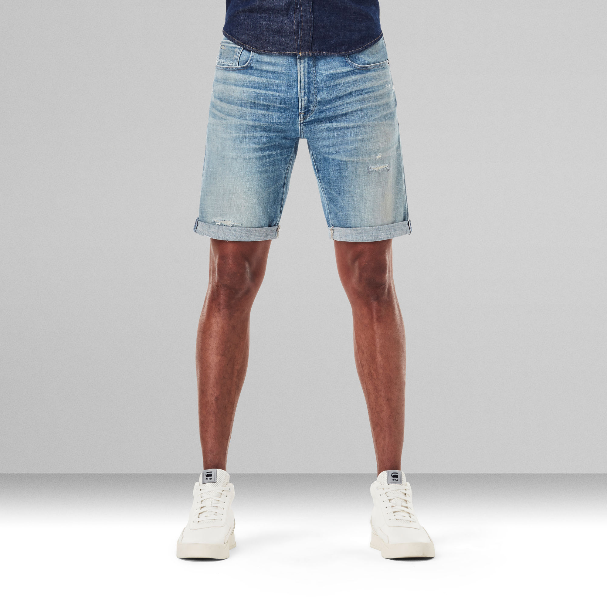 3301 Denim Slim Shorts | Light blue | G-Star RAW®