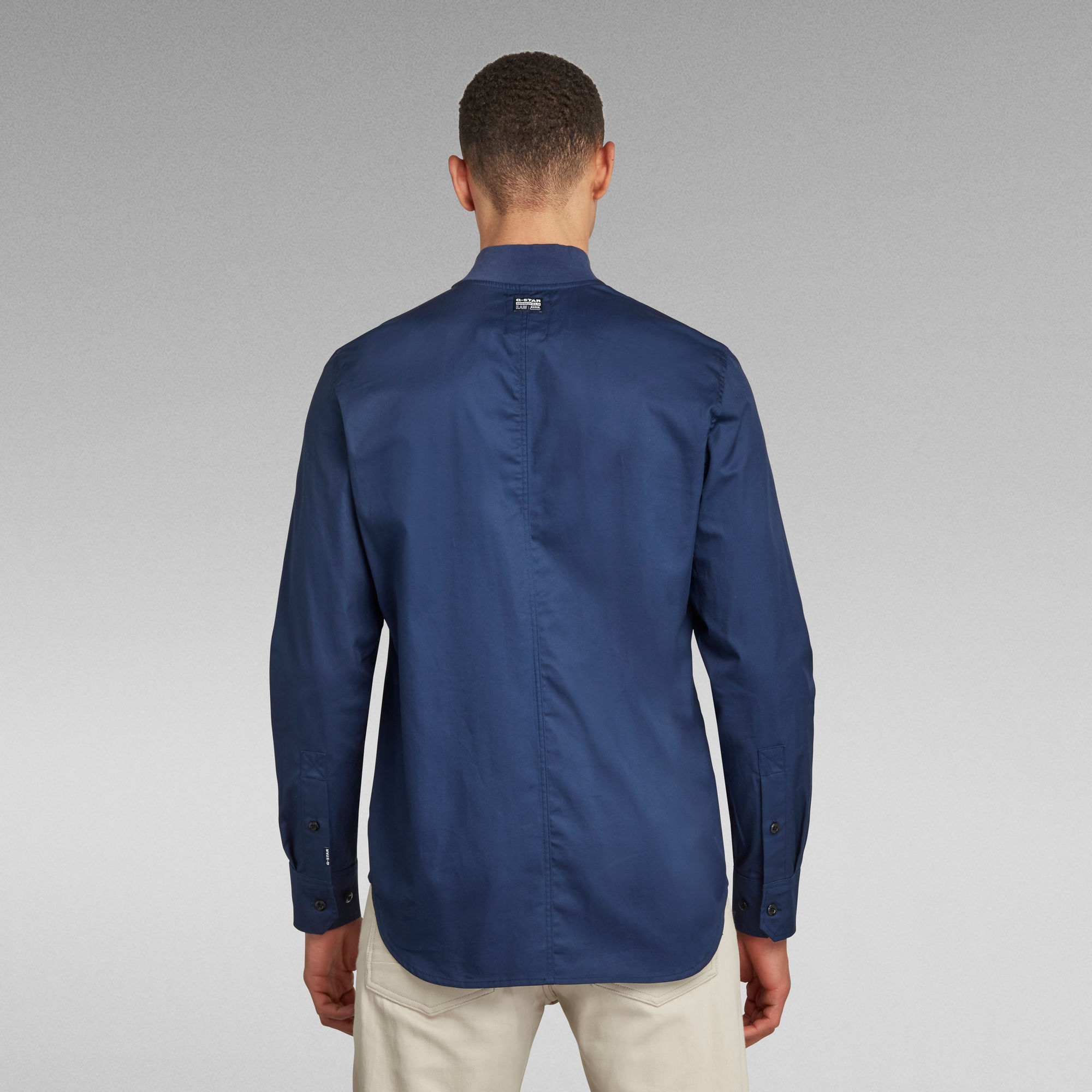 bomber collar shirt