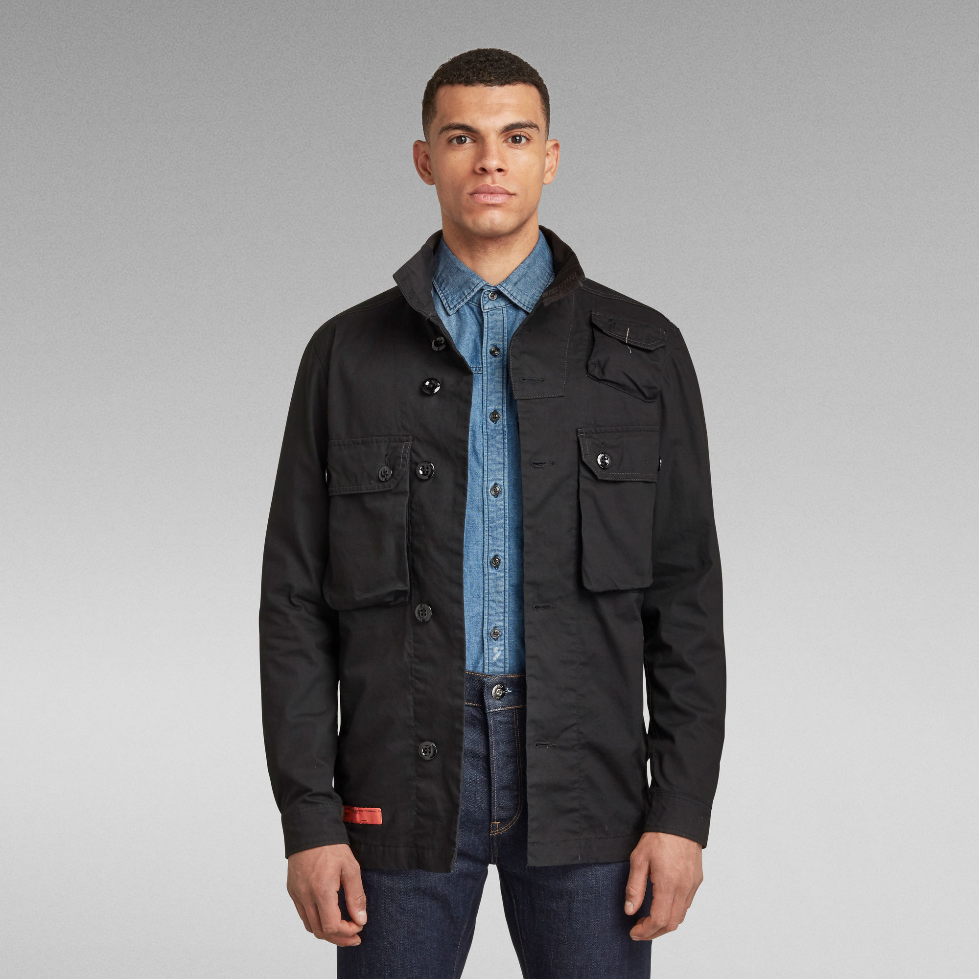 Utility Straight Overshirt | Black | G-Star RAW®