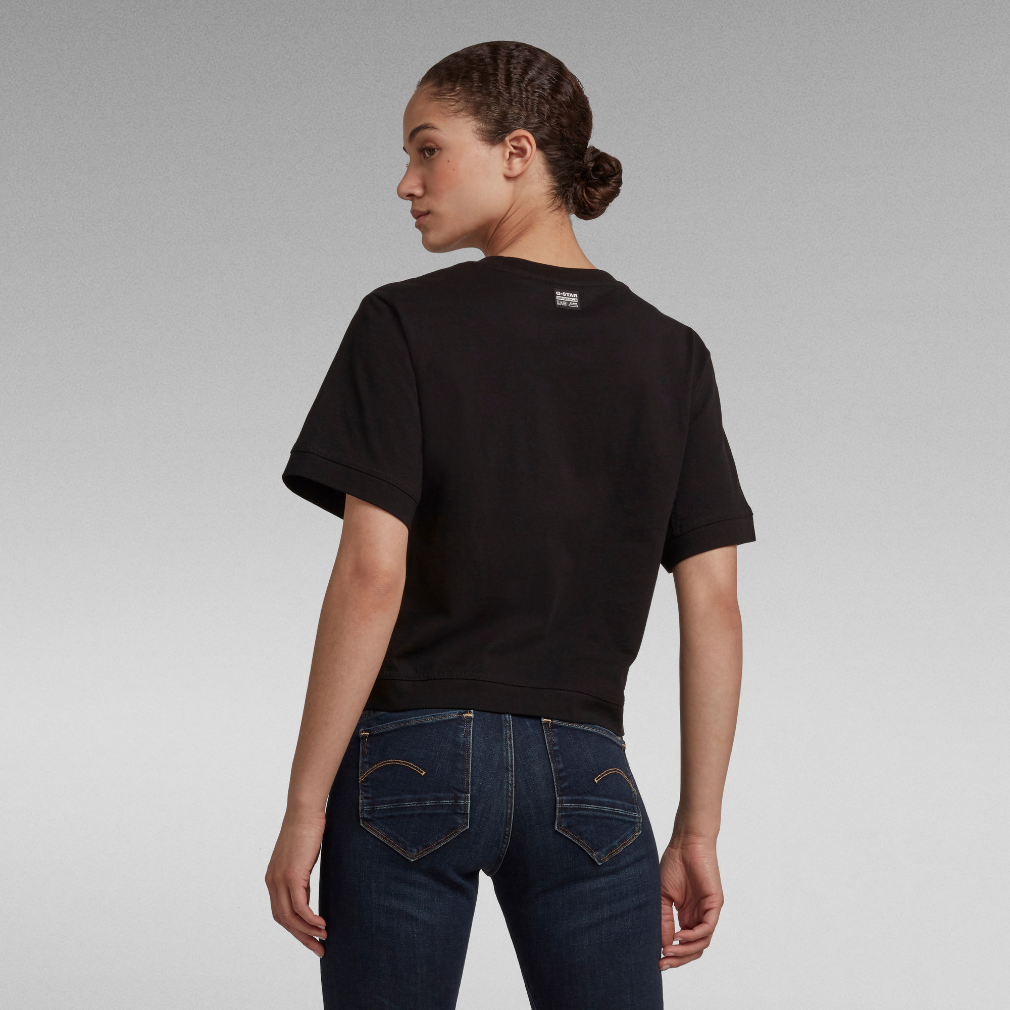 Boxy Fit RAW Embroidery Tee | Black | G-Star RAW®