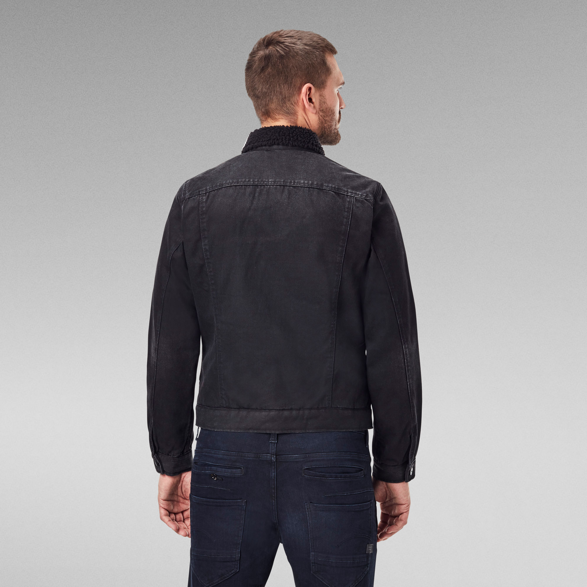 3301 Slim Sherpa Jacket Black GStar RAW®
