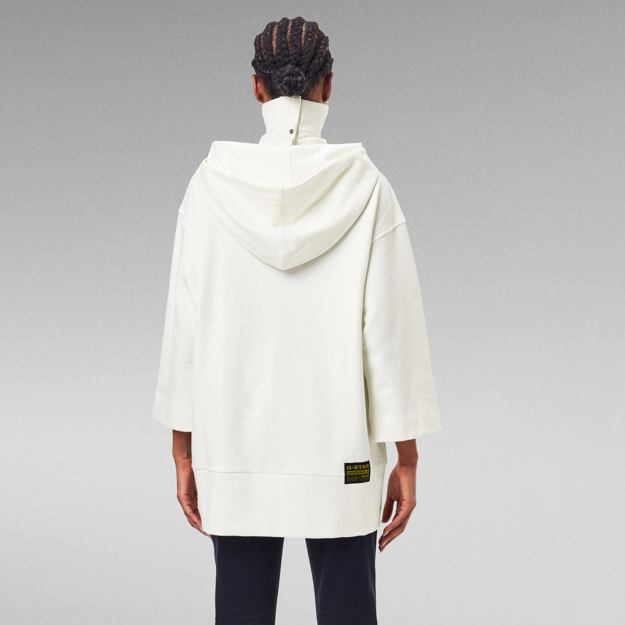 Oversized Hood Cover Sweater White GStar RAW®