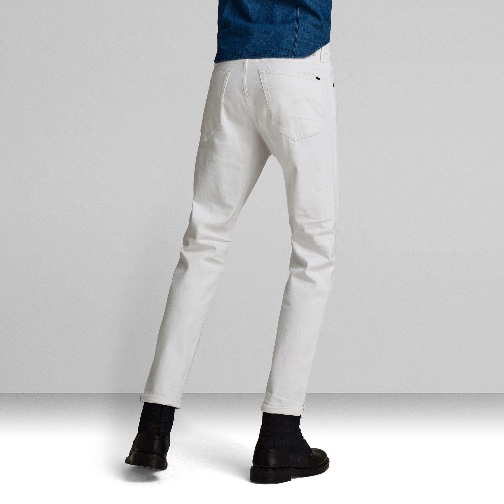 3301 Slim Jeans White GStar RAW®