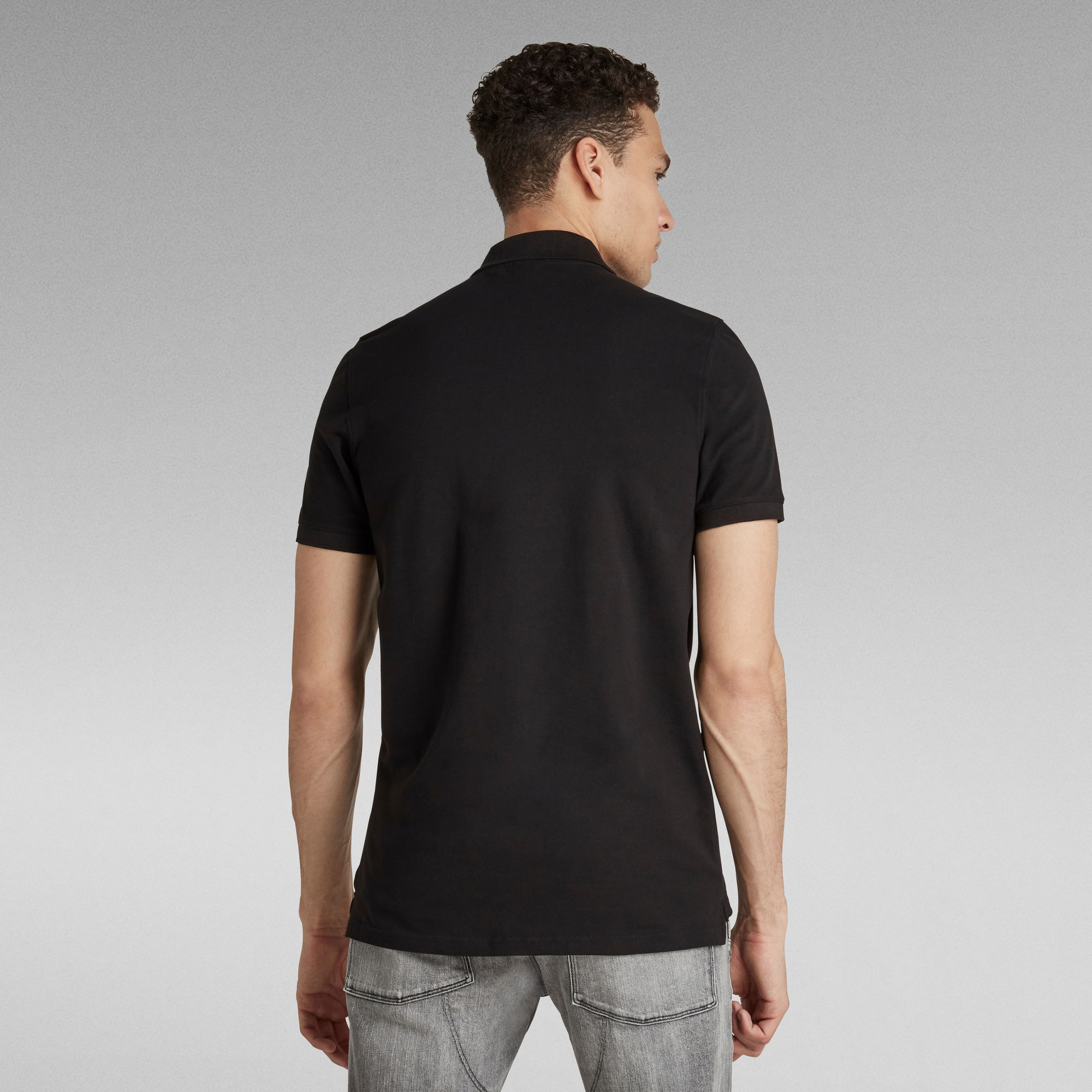 GS Raw Graphic Slim Polo | Black | G-Star RAW®