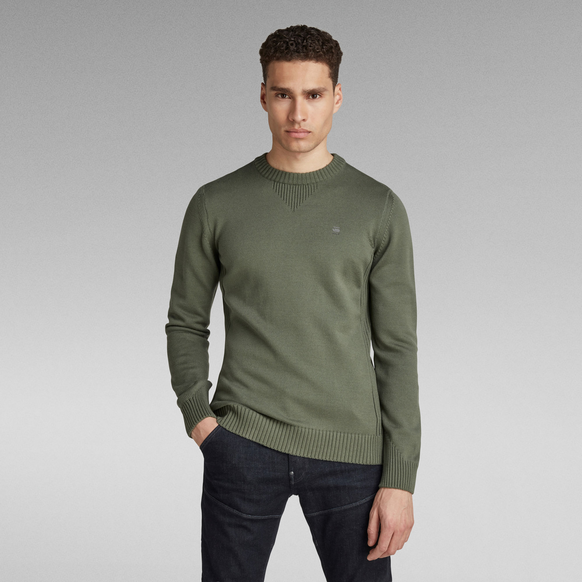 Classic Sport Knitted Sweater | Green | G-Star RAW®