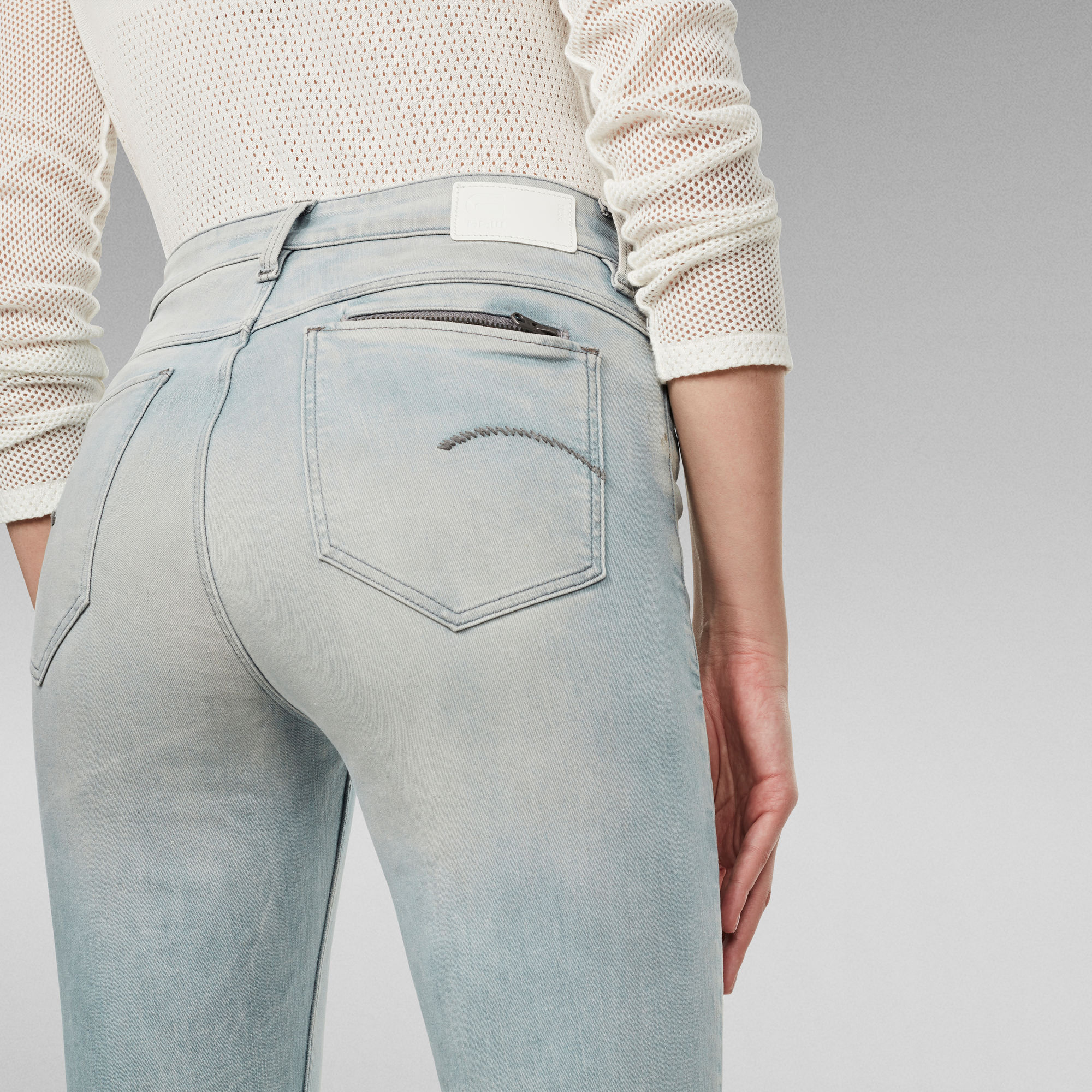 straight fit light blue jeans