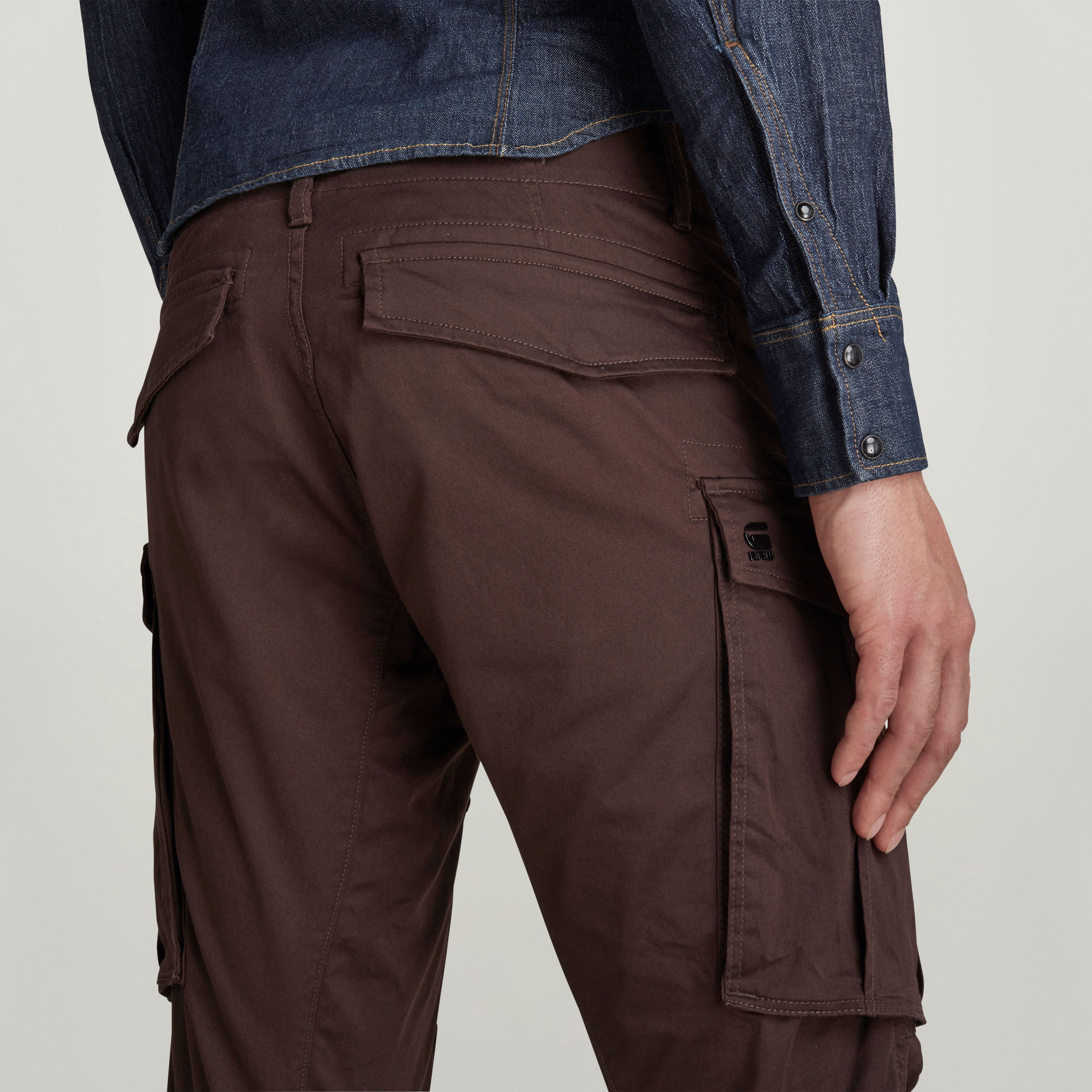 Rovic Zip 3D Straight Tapered Pants Brown GStar RAW®